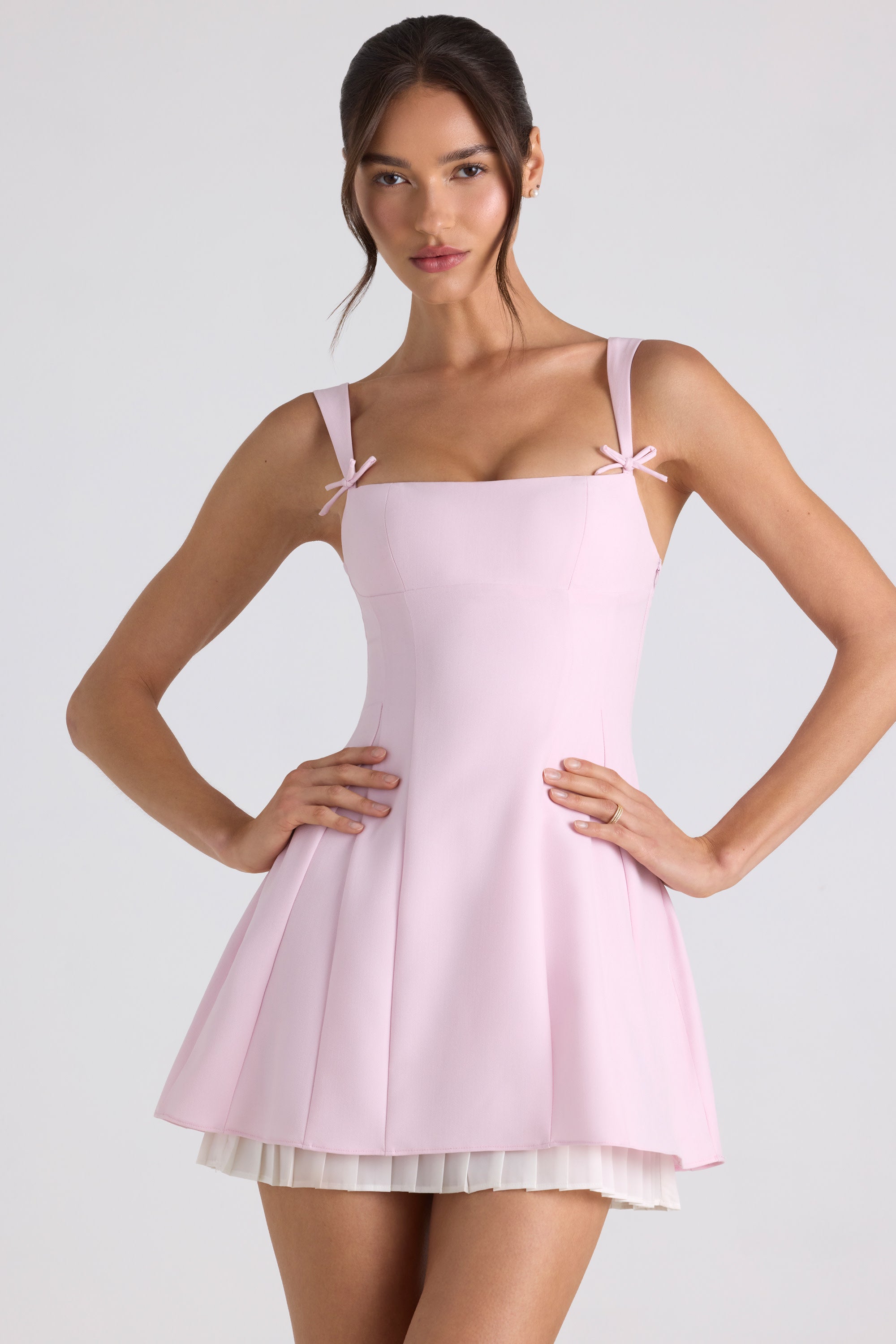 mini robe A-line rose