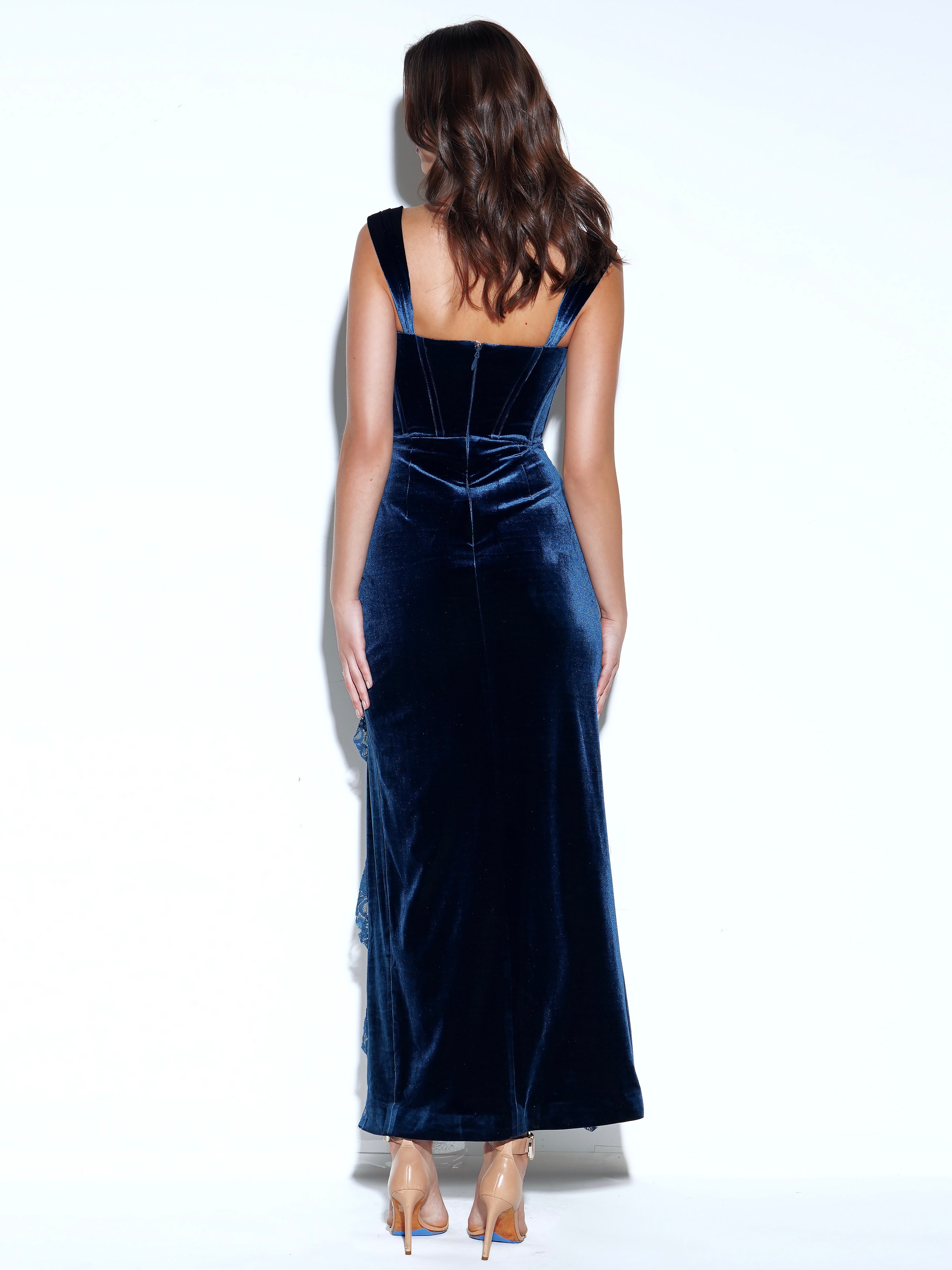 maxi dress en teal