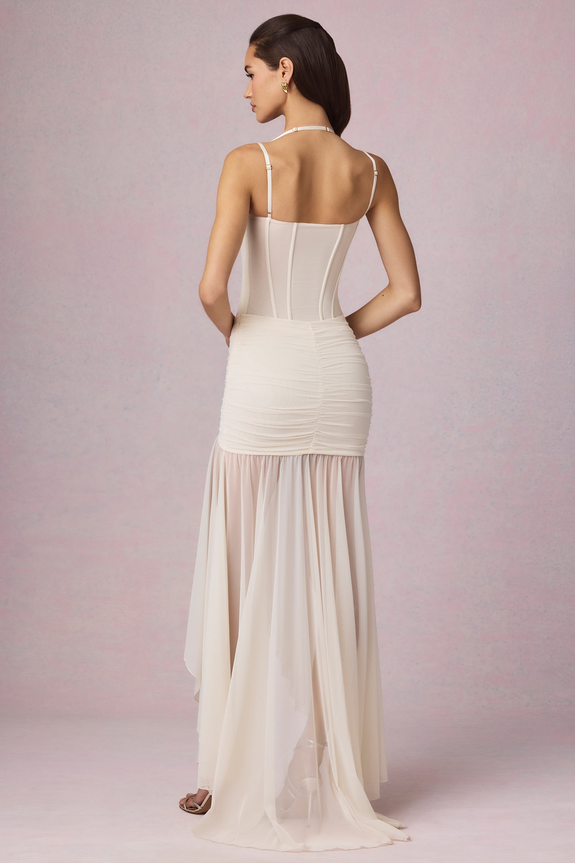 robe glamour ivoire