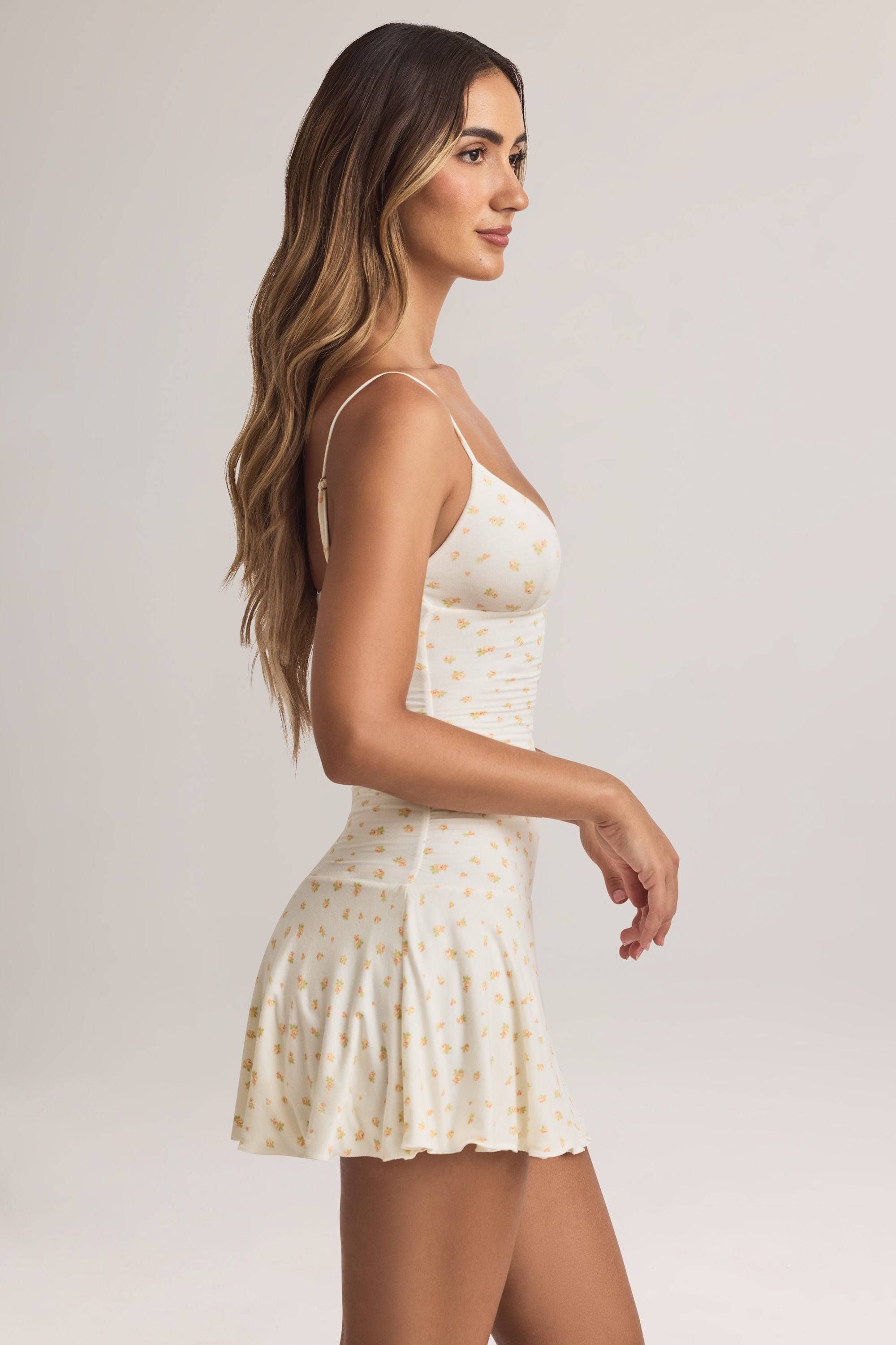 Robe évasée imprimé floral
