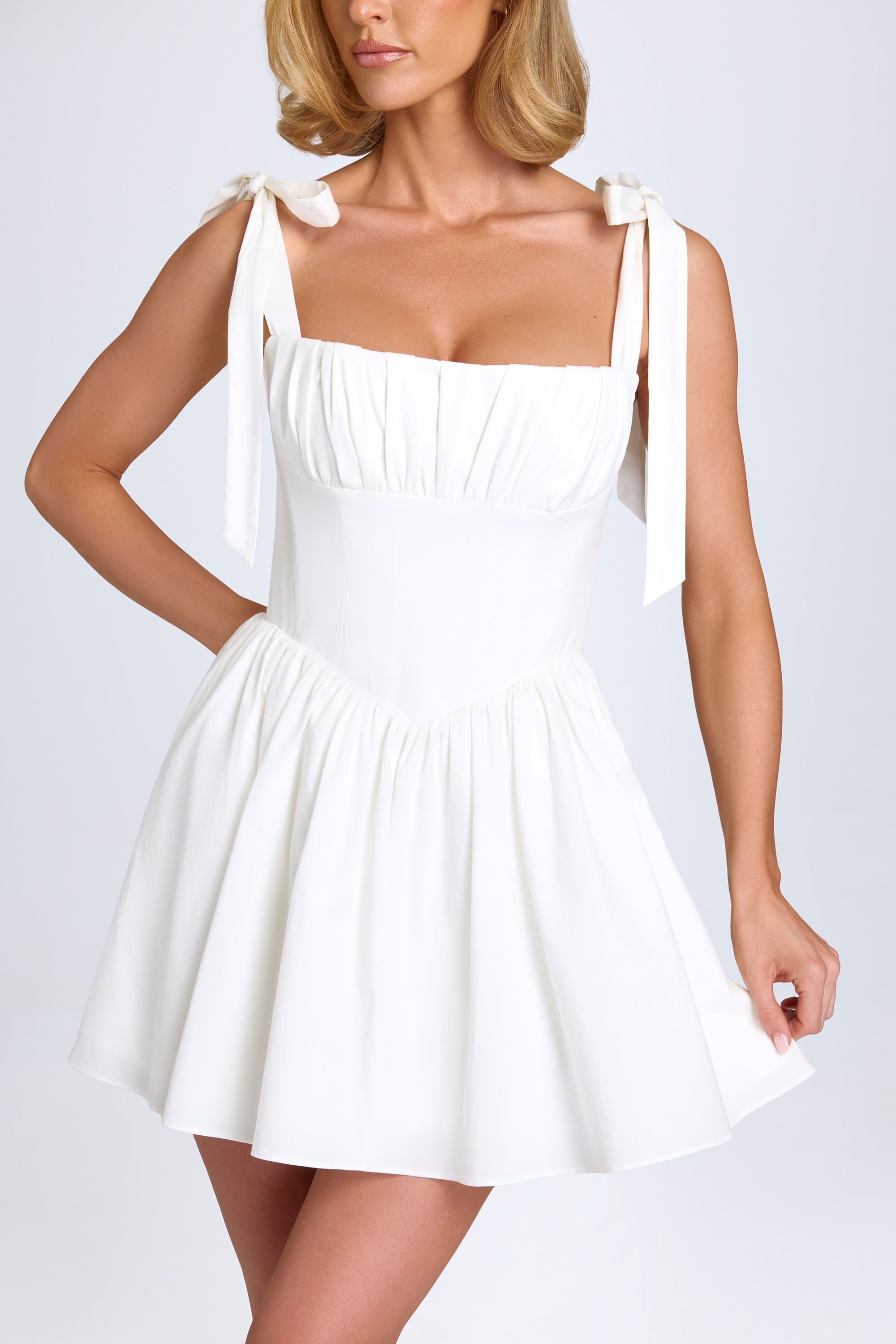 robe d'été corset blanc