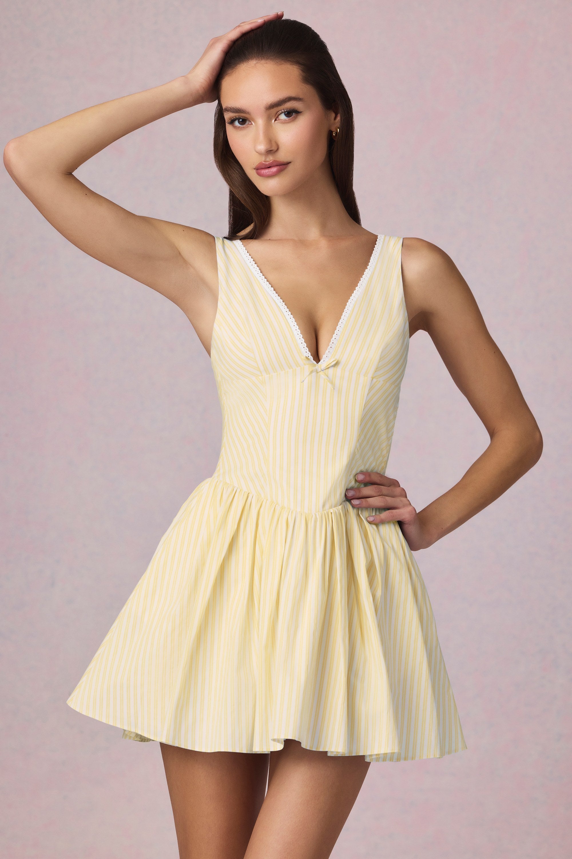 robe A-line à motifs