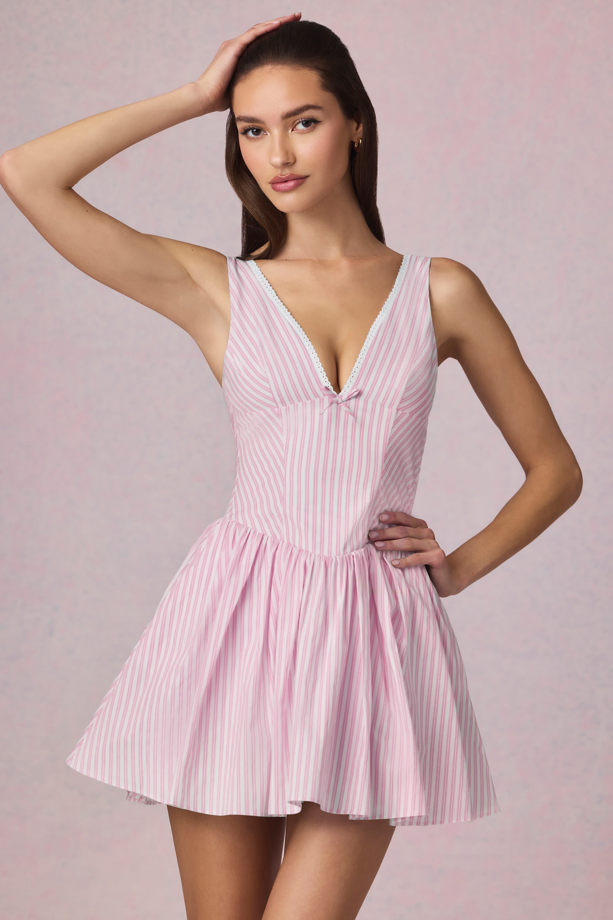Bow-Detail attire en mauve
