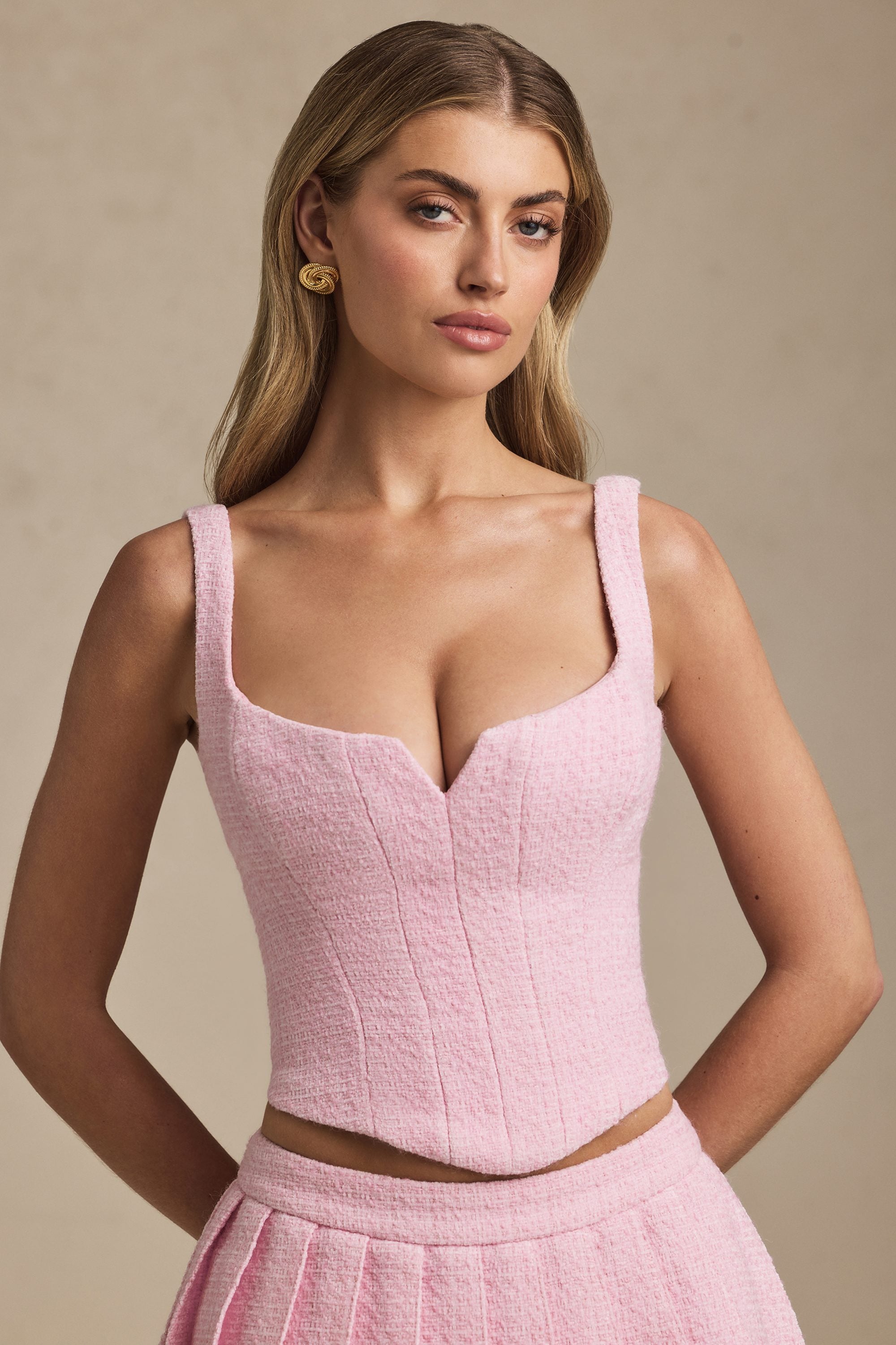 Élégant top lacets