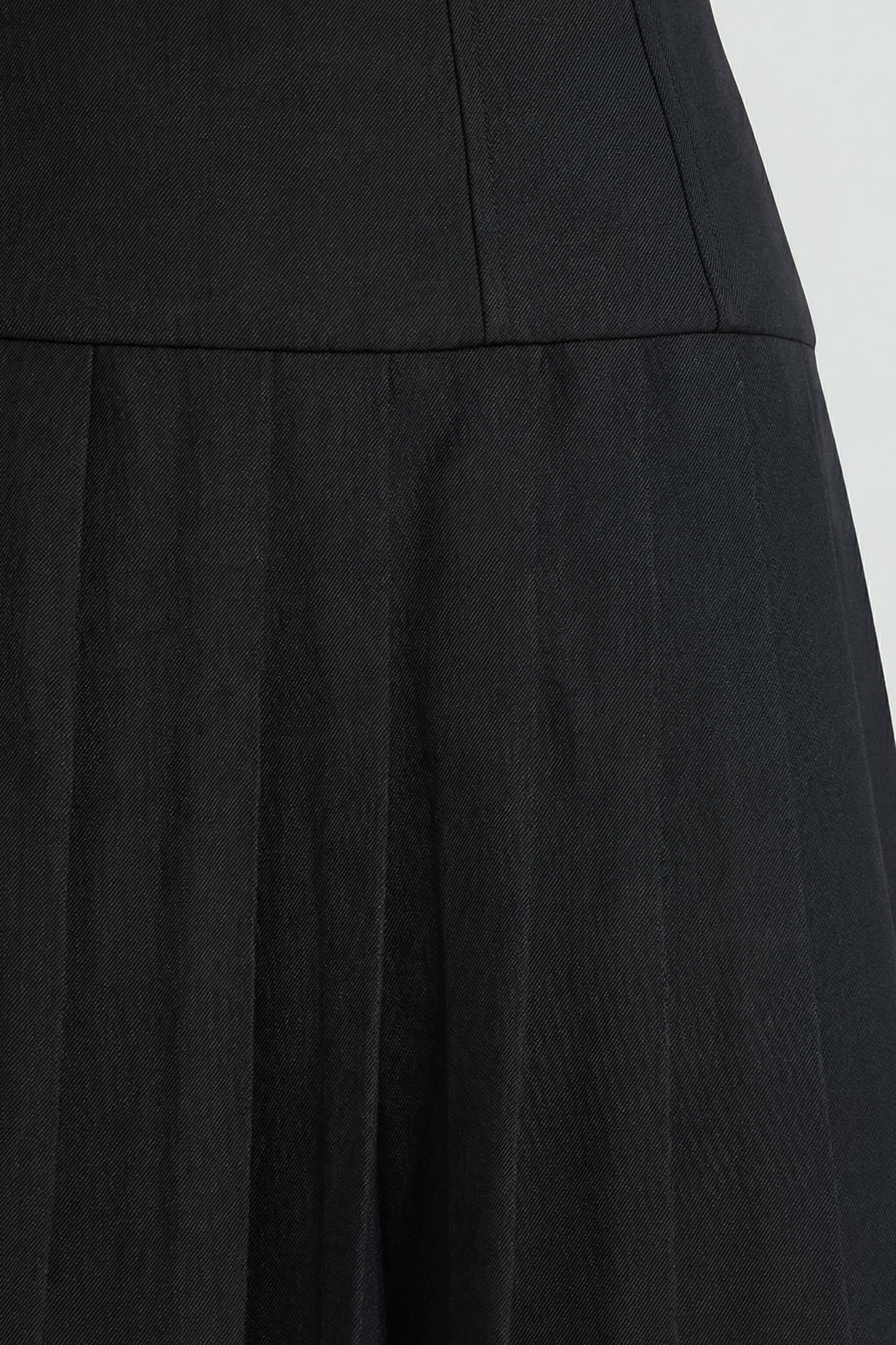 Brushed Twill Drop Waist noir