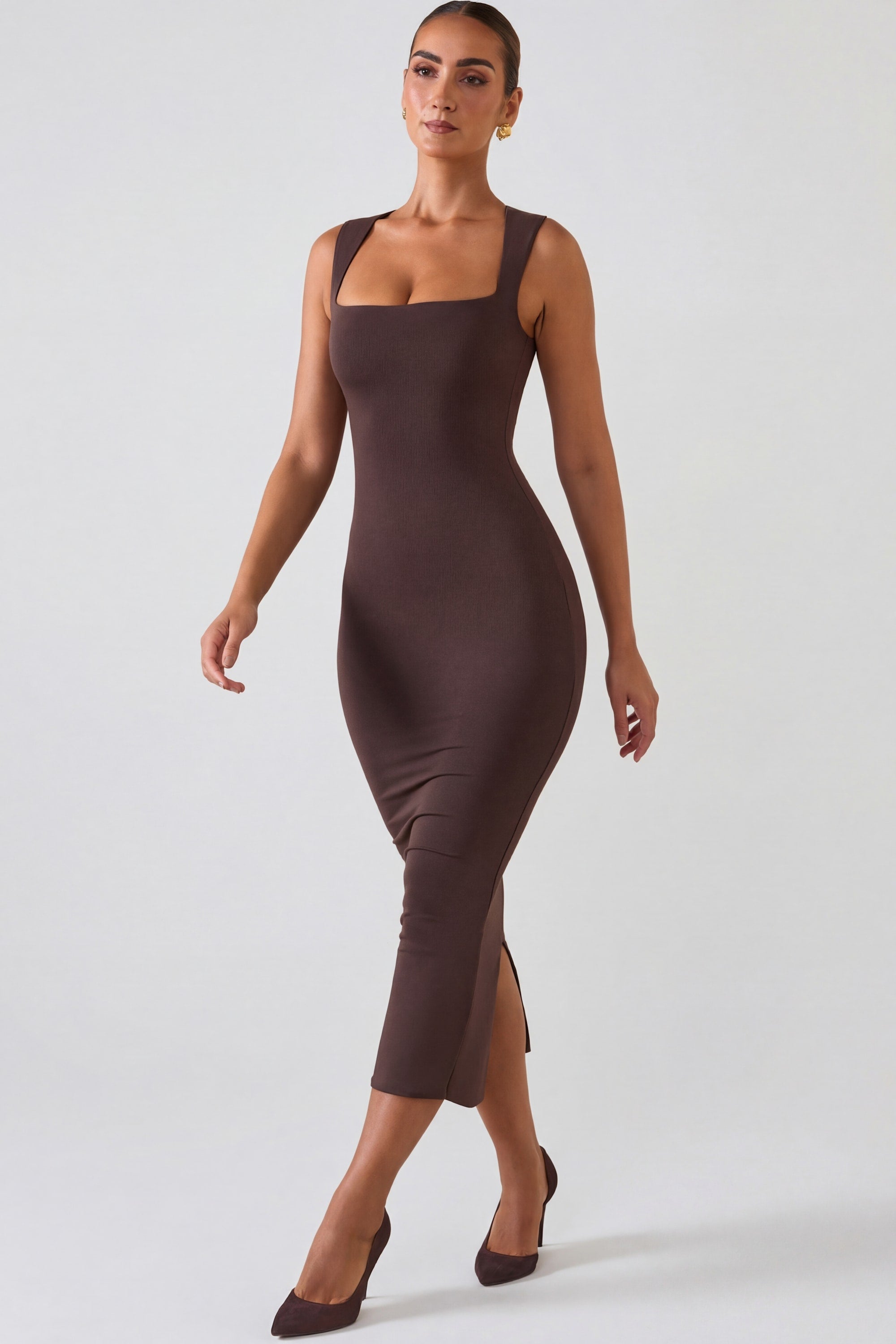 look chic robe chocolat