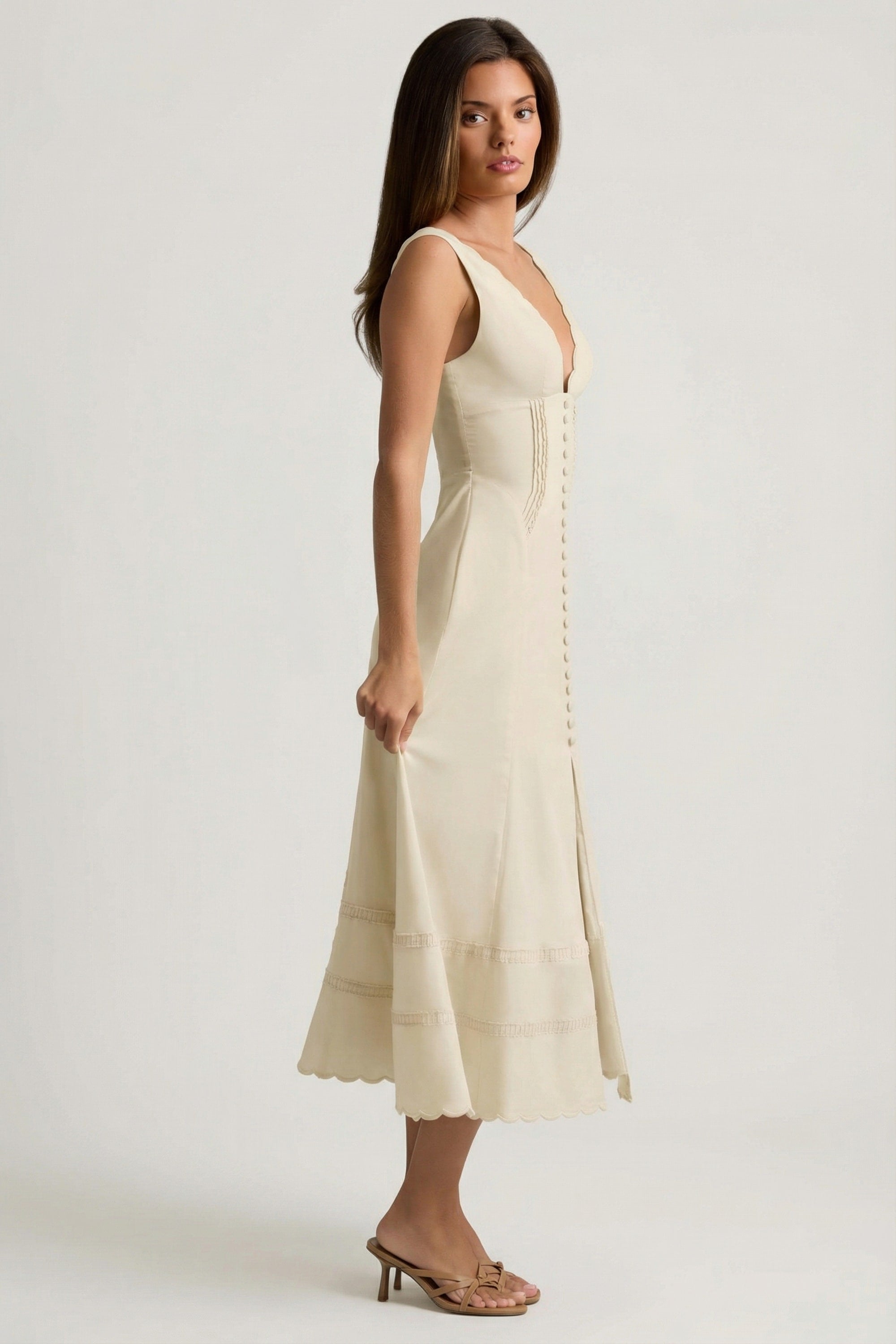 tenue estivale A-Line ivoire