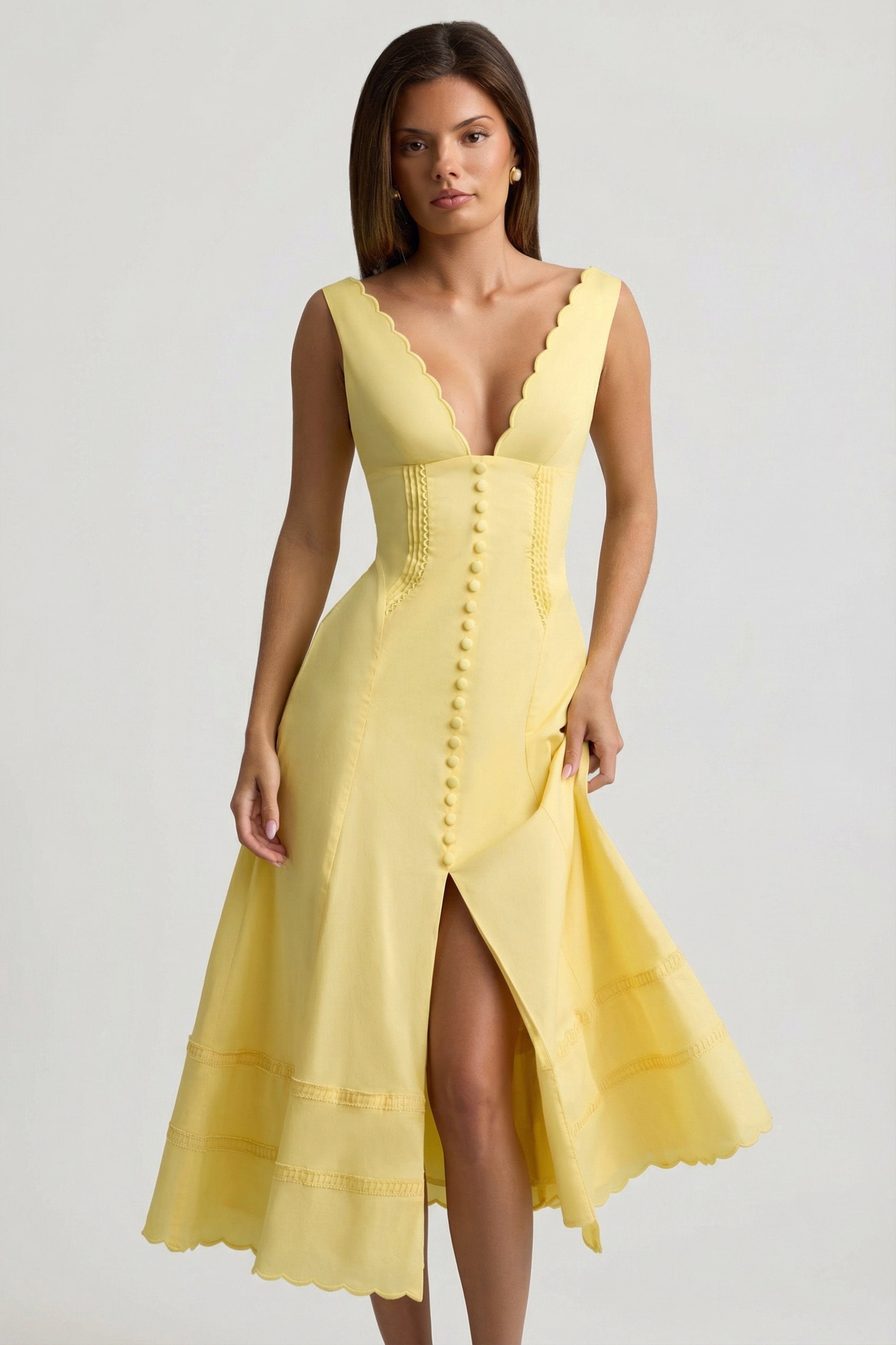 robe estivale jaune