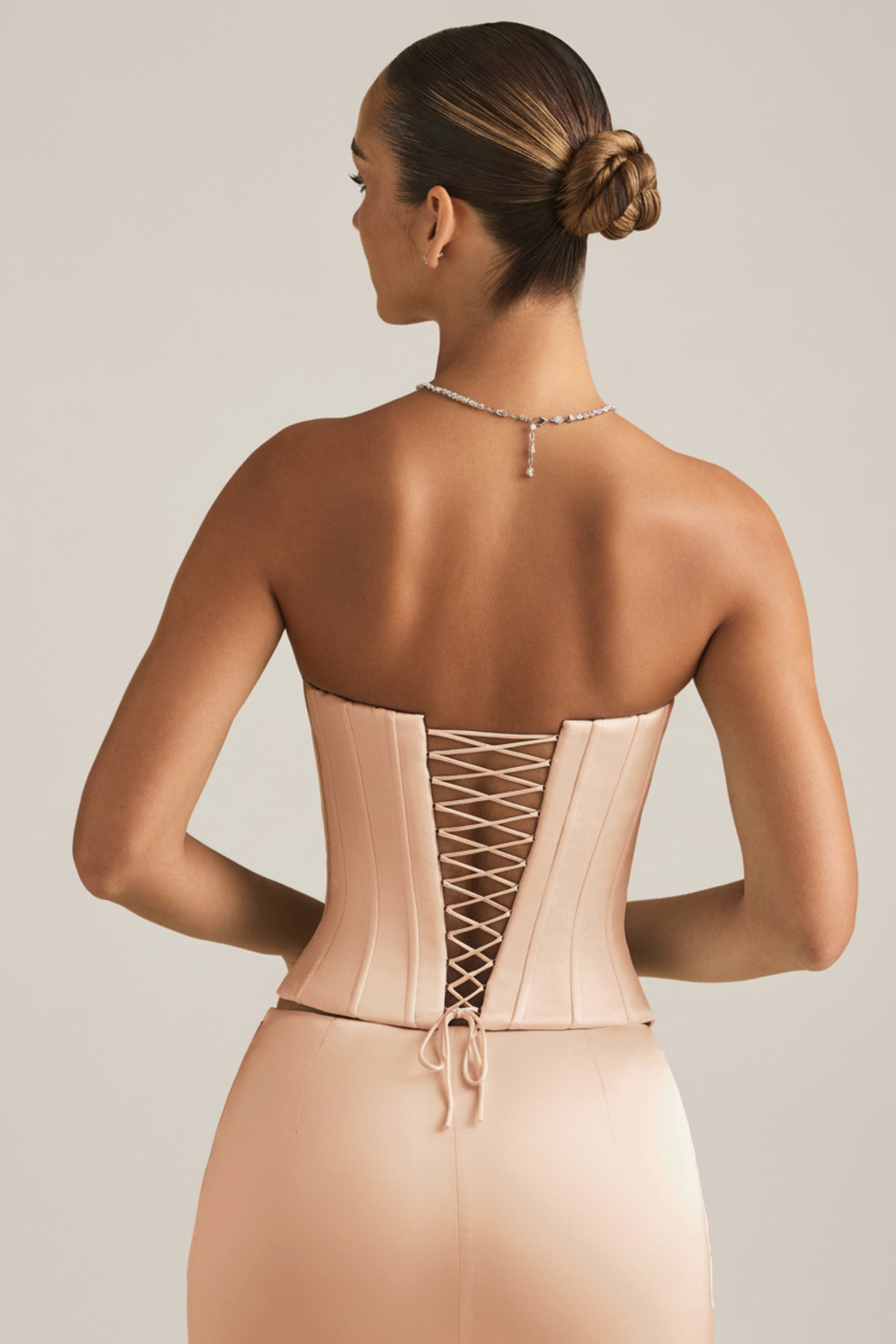 corset top satin glam