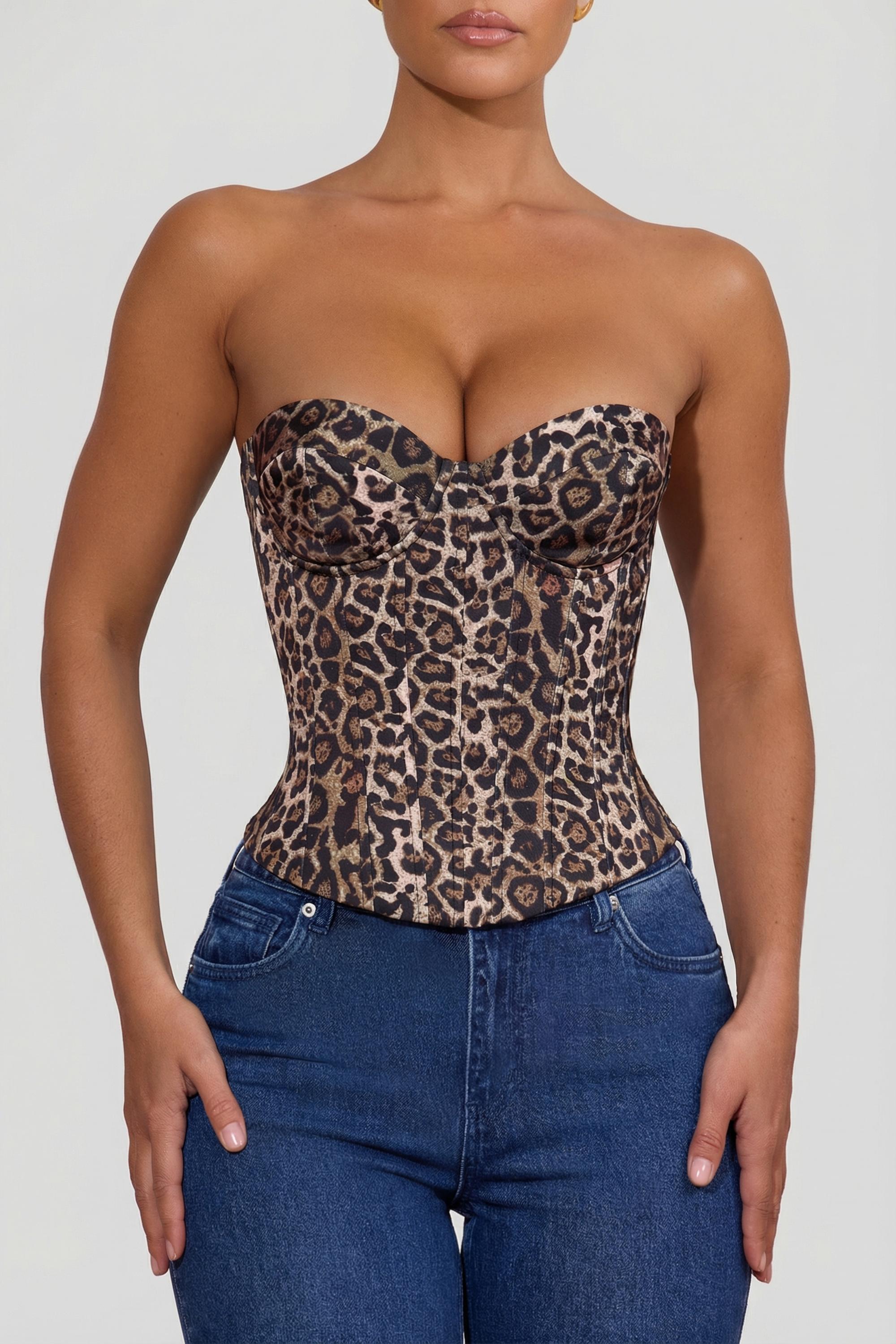 haut léopard femme