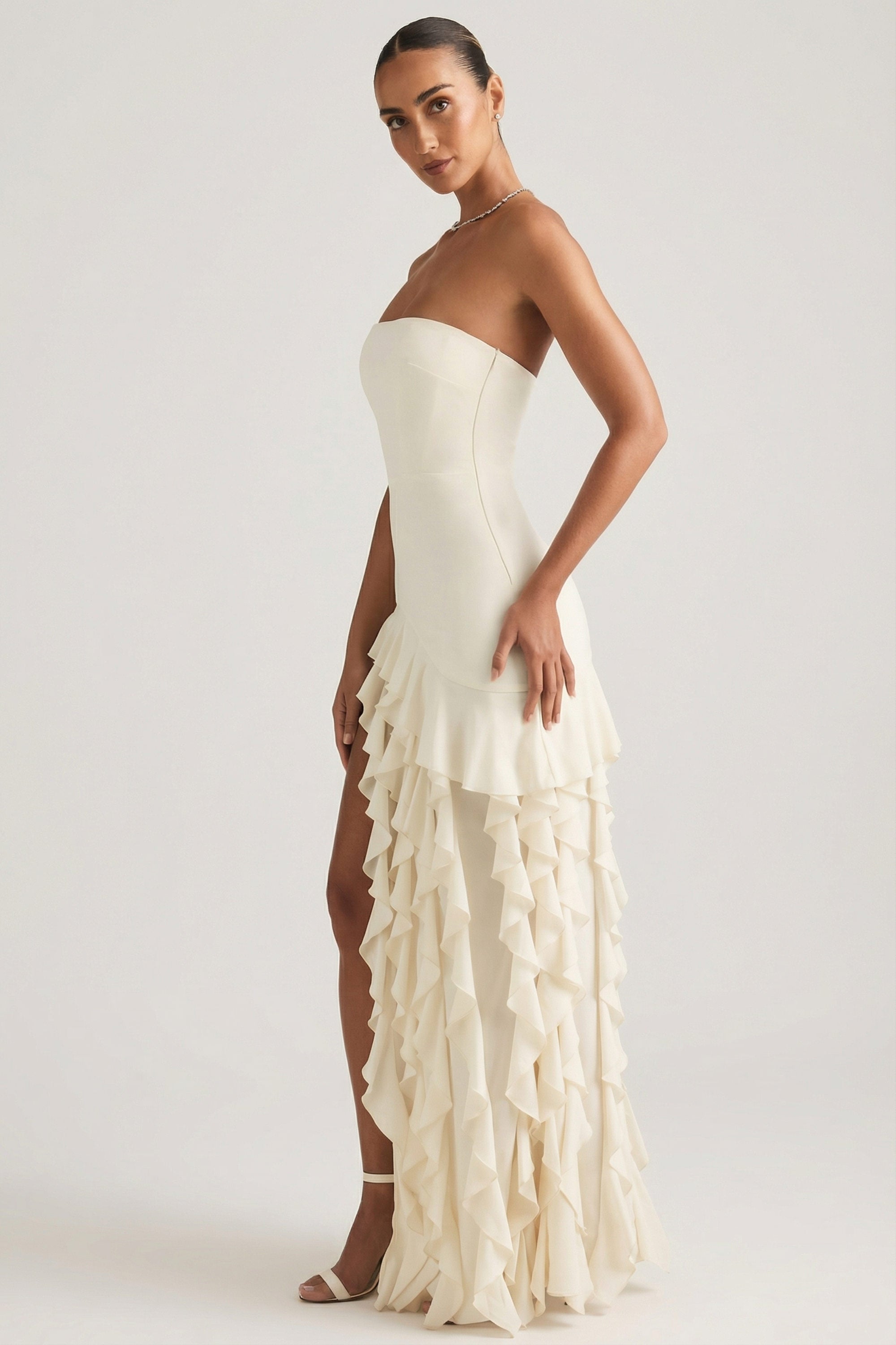 robe maxi ivoire