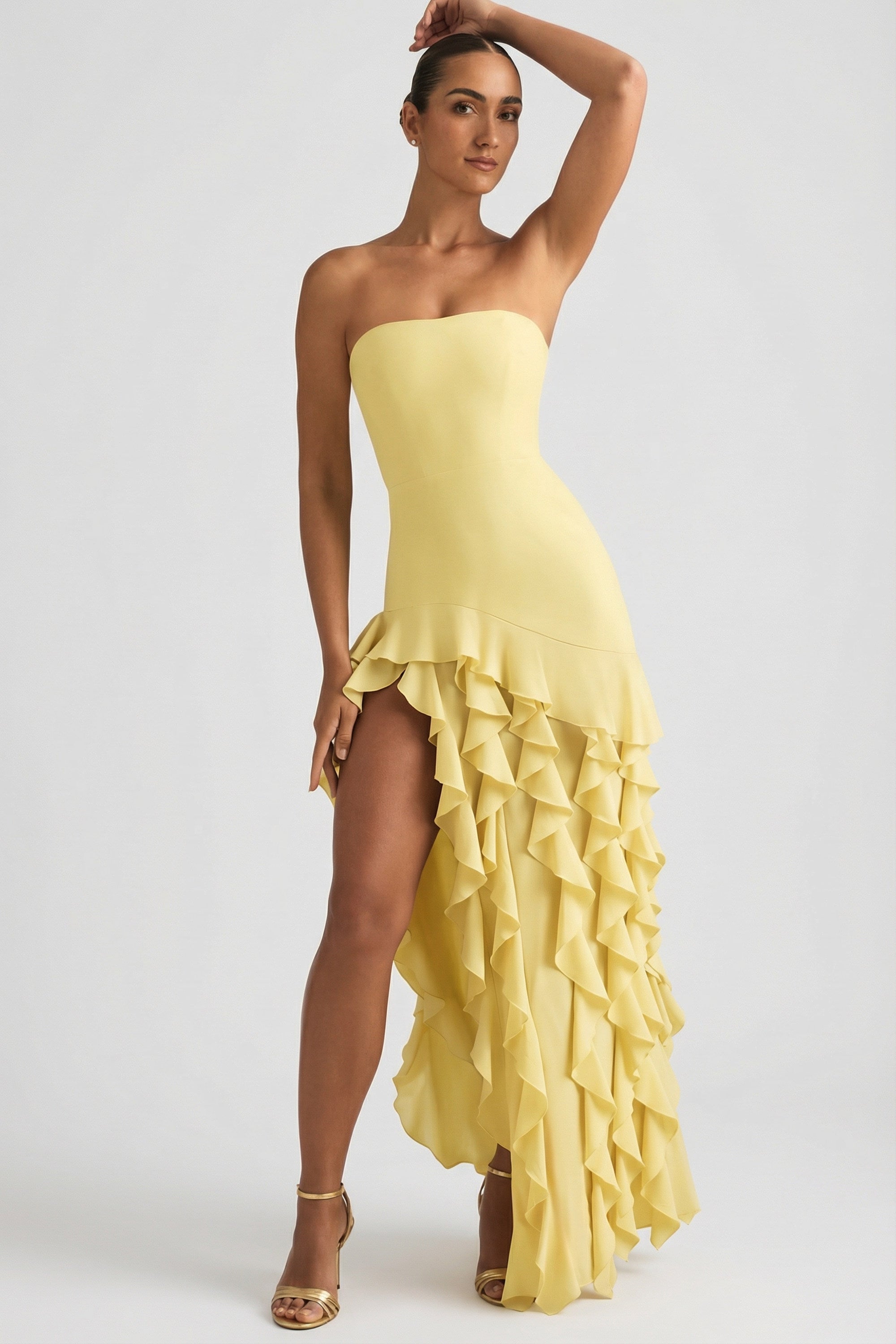 robe élégante sans bretelles