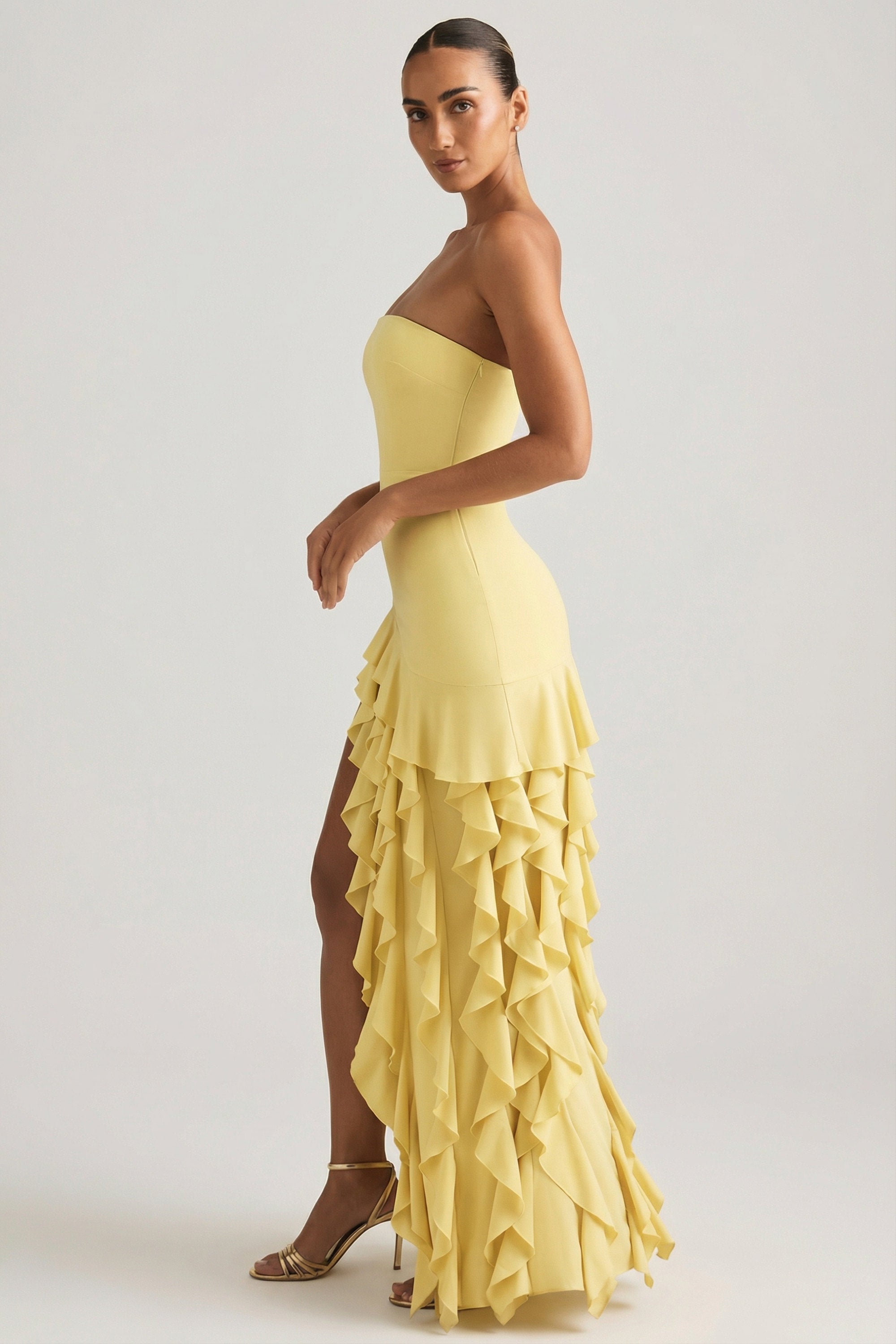 élégante robe en georgette