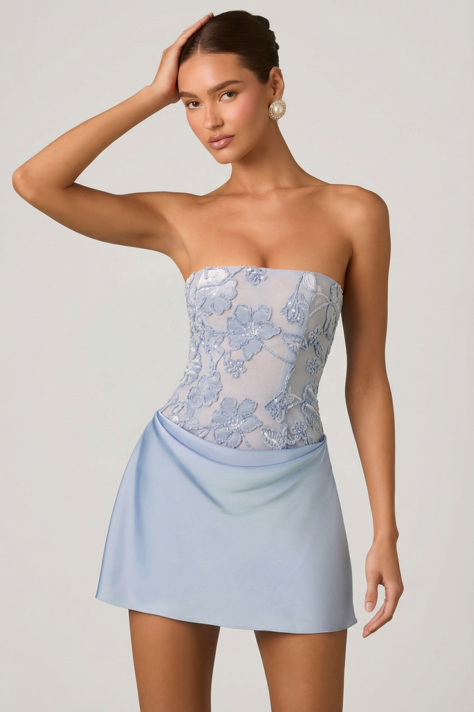 Mini robe bleu ciel