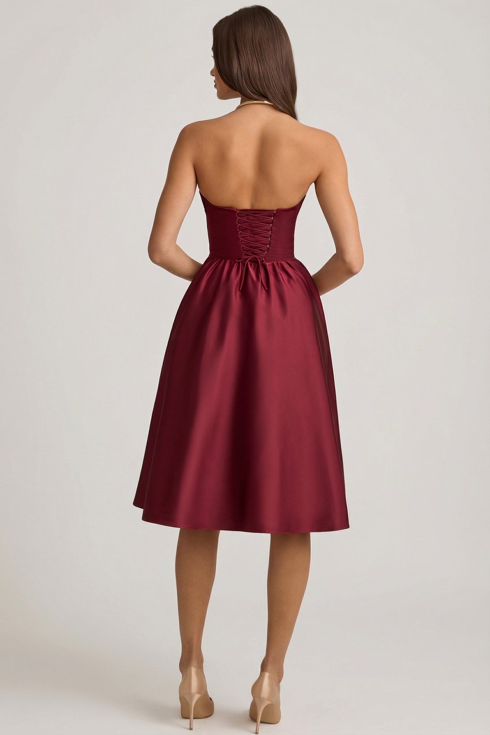 corset bustier rouge