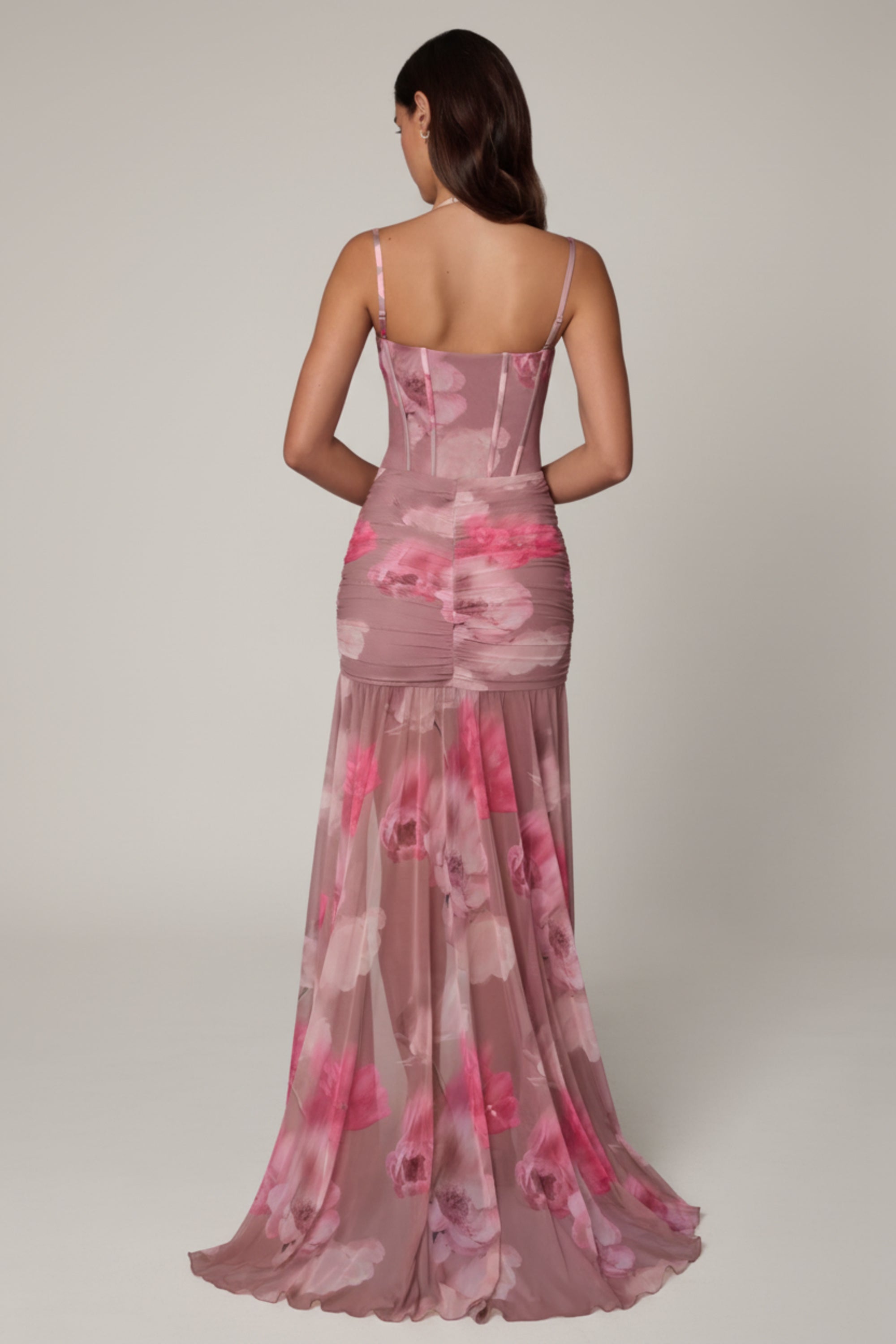 détail corset floral