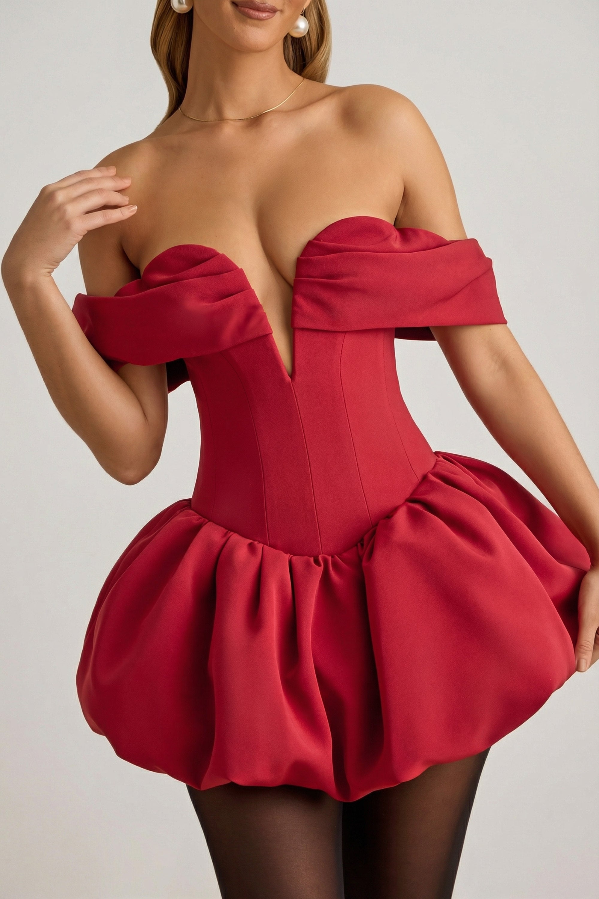 corset dress rouge