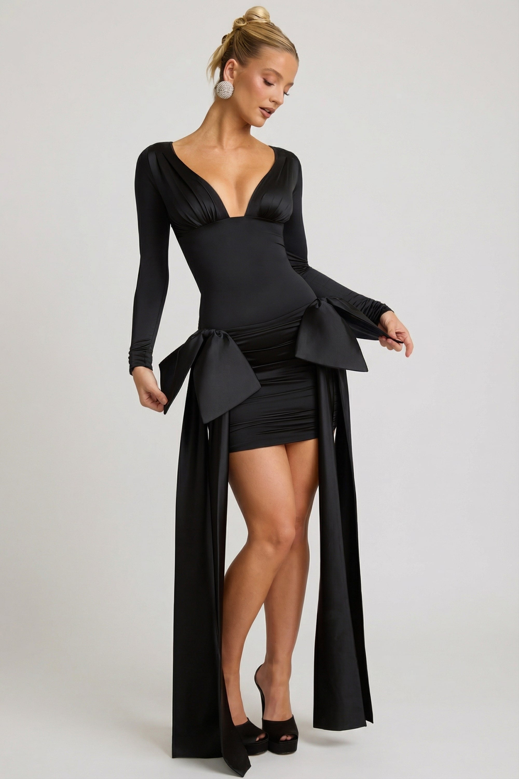 mini dress noir pour occasions spéciales