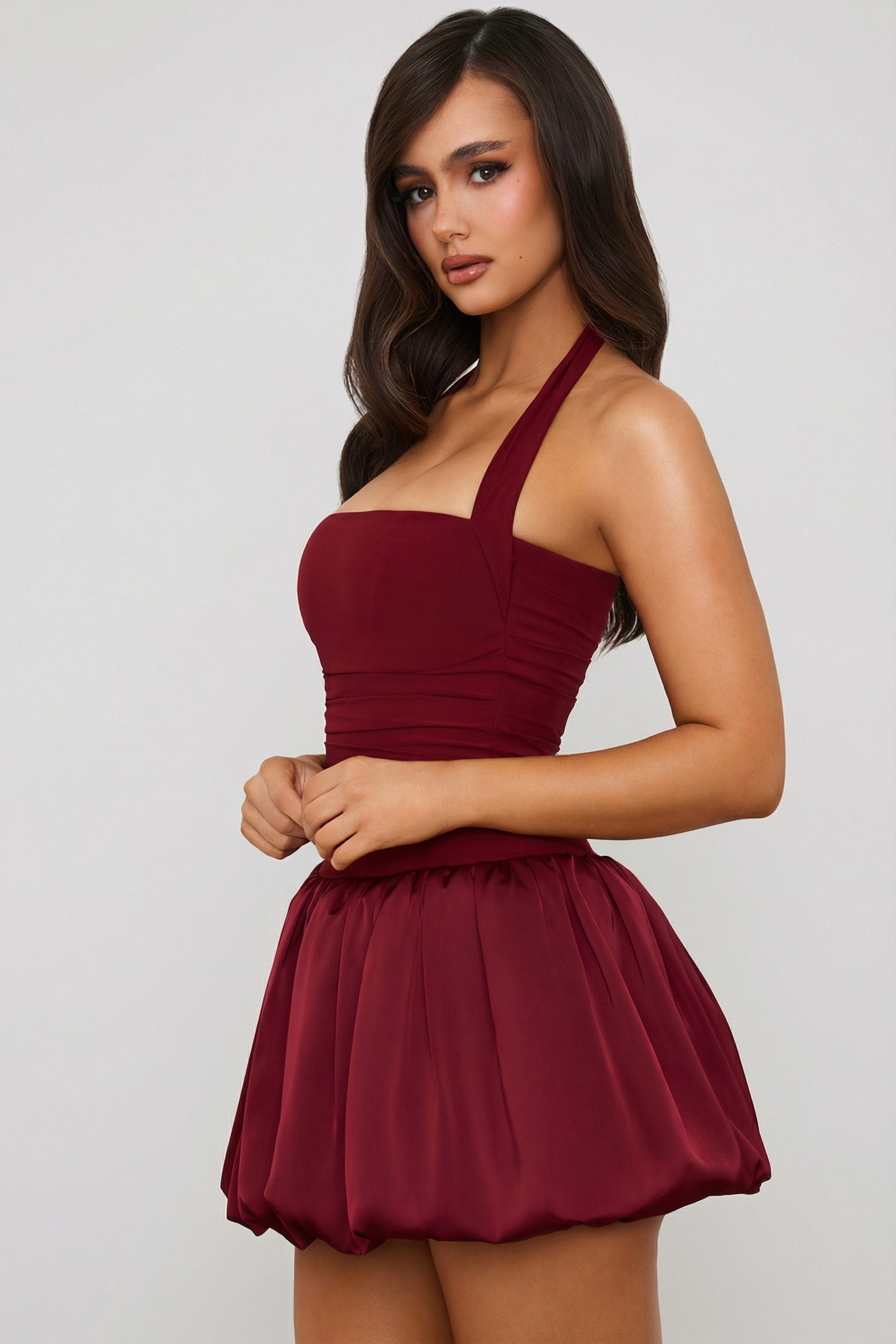 corset lace-up robe