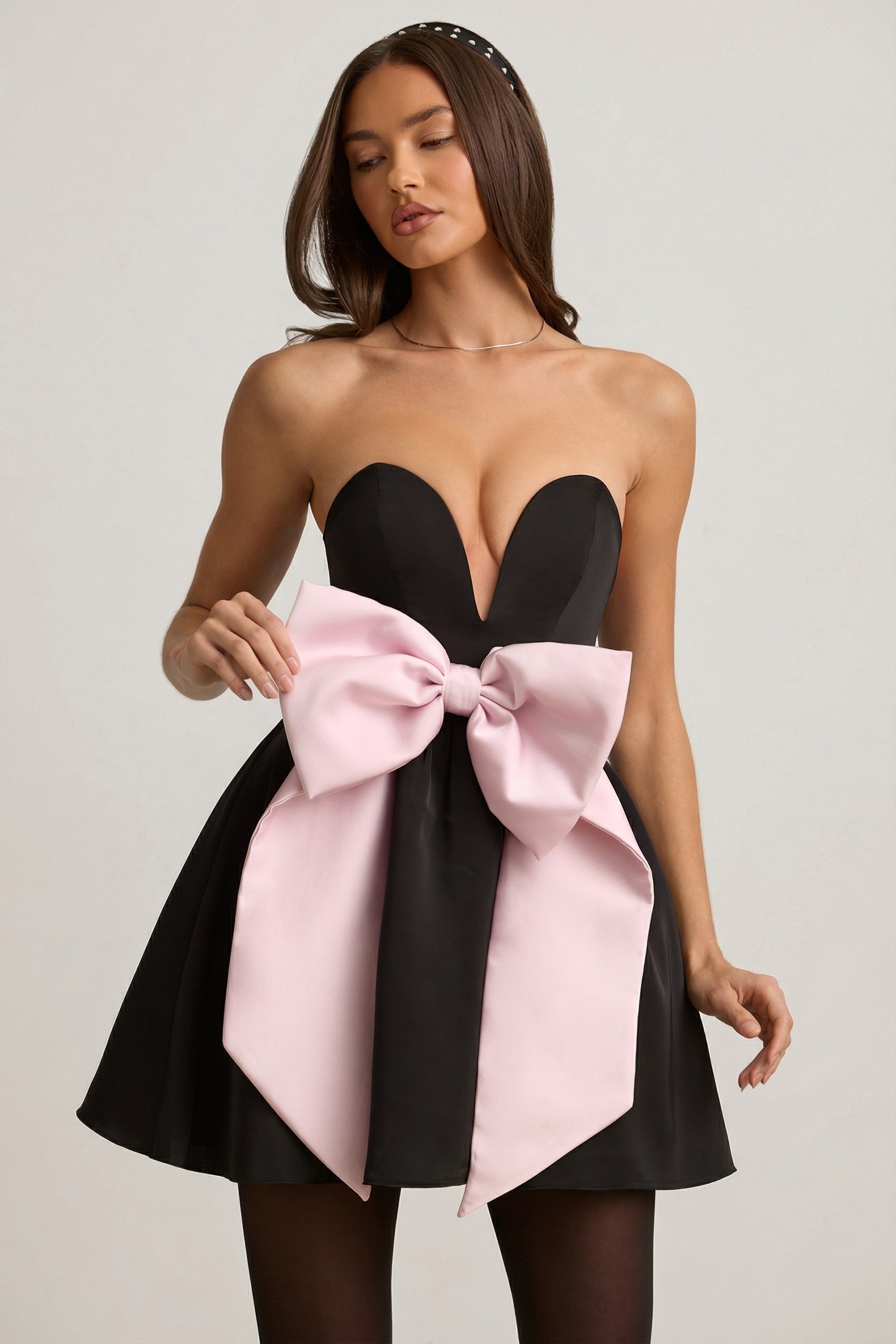 robe corset-dress noir