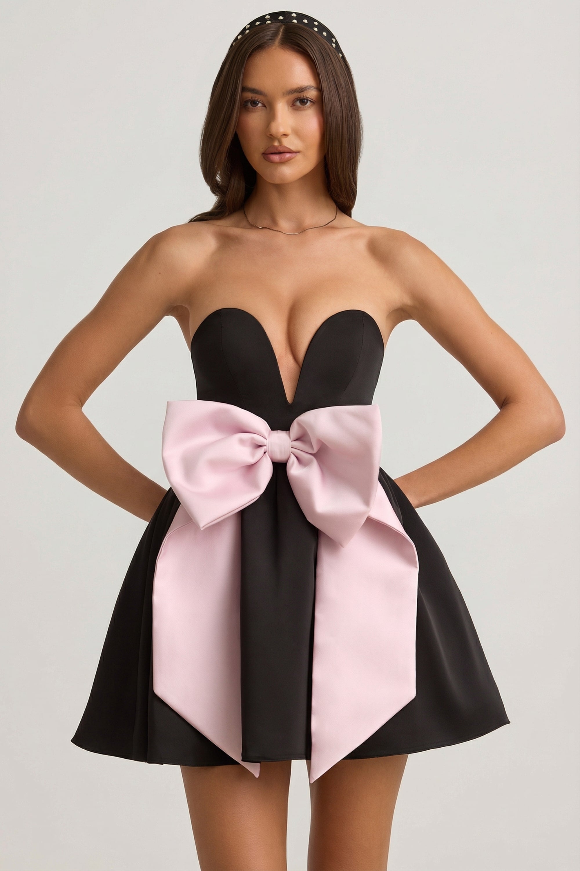tissu satin corset-dress