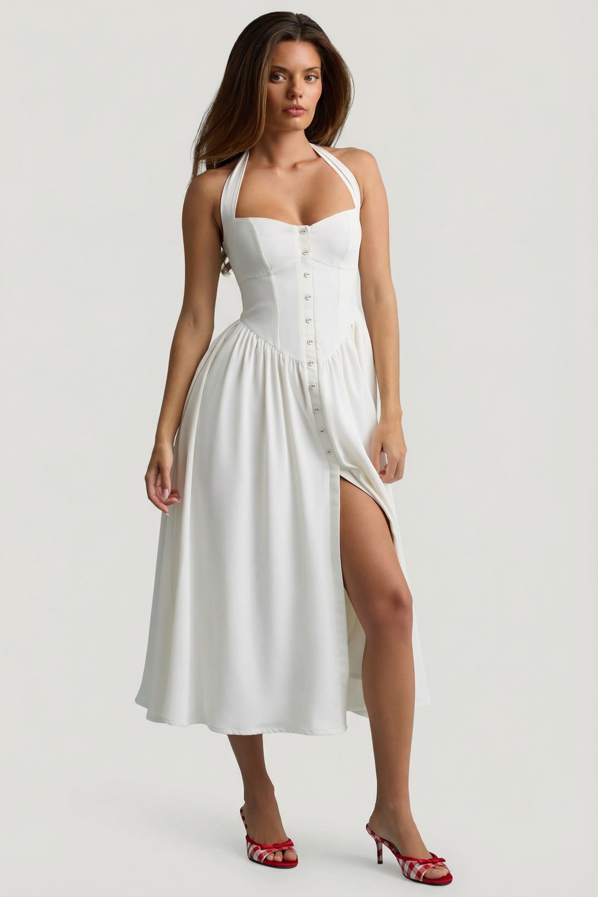 robe blanche look chic