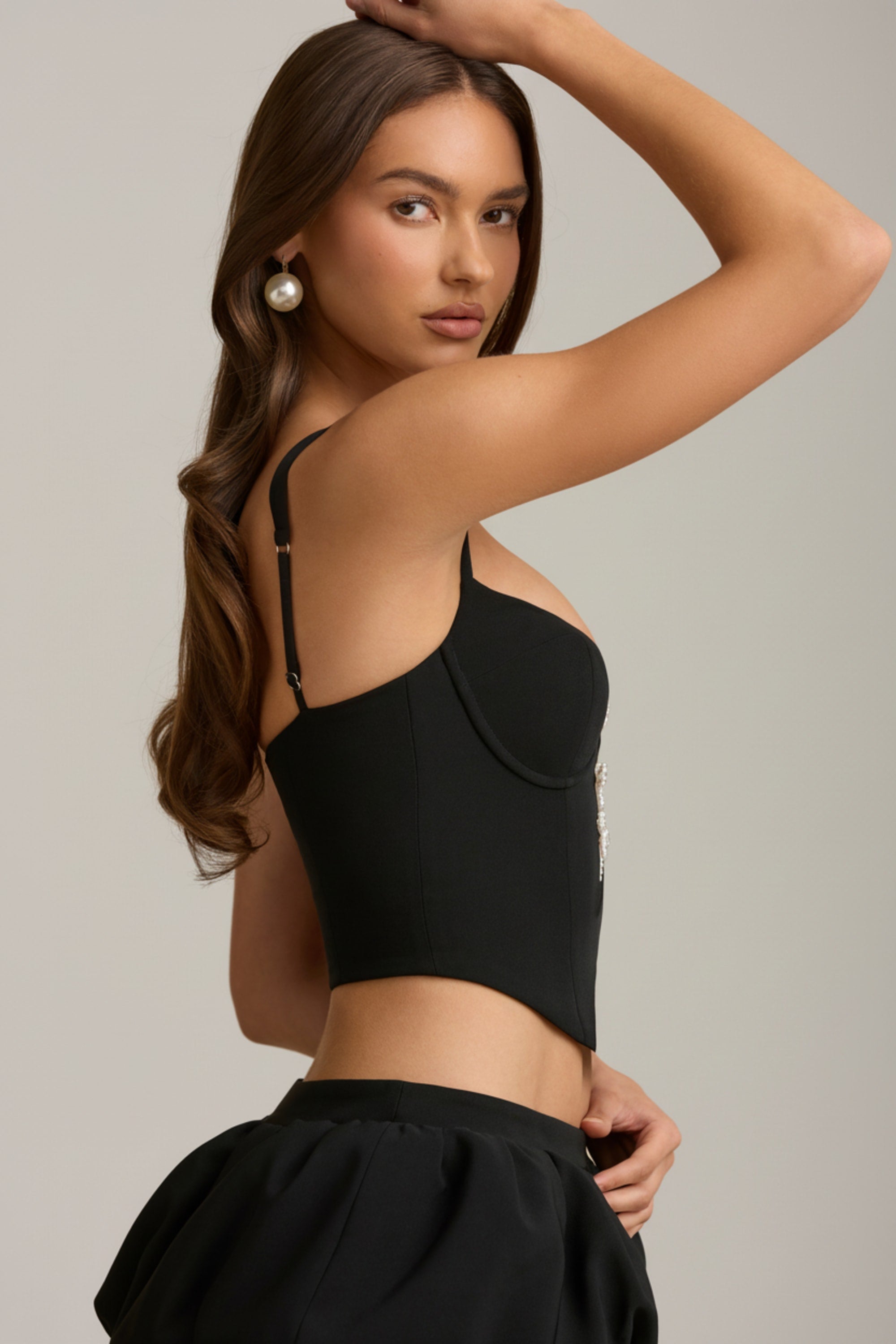 corset stylique en noir