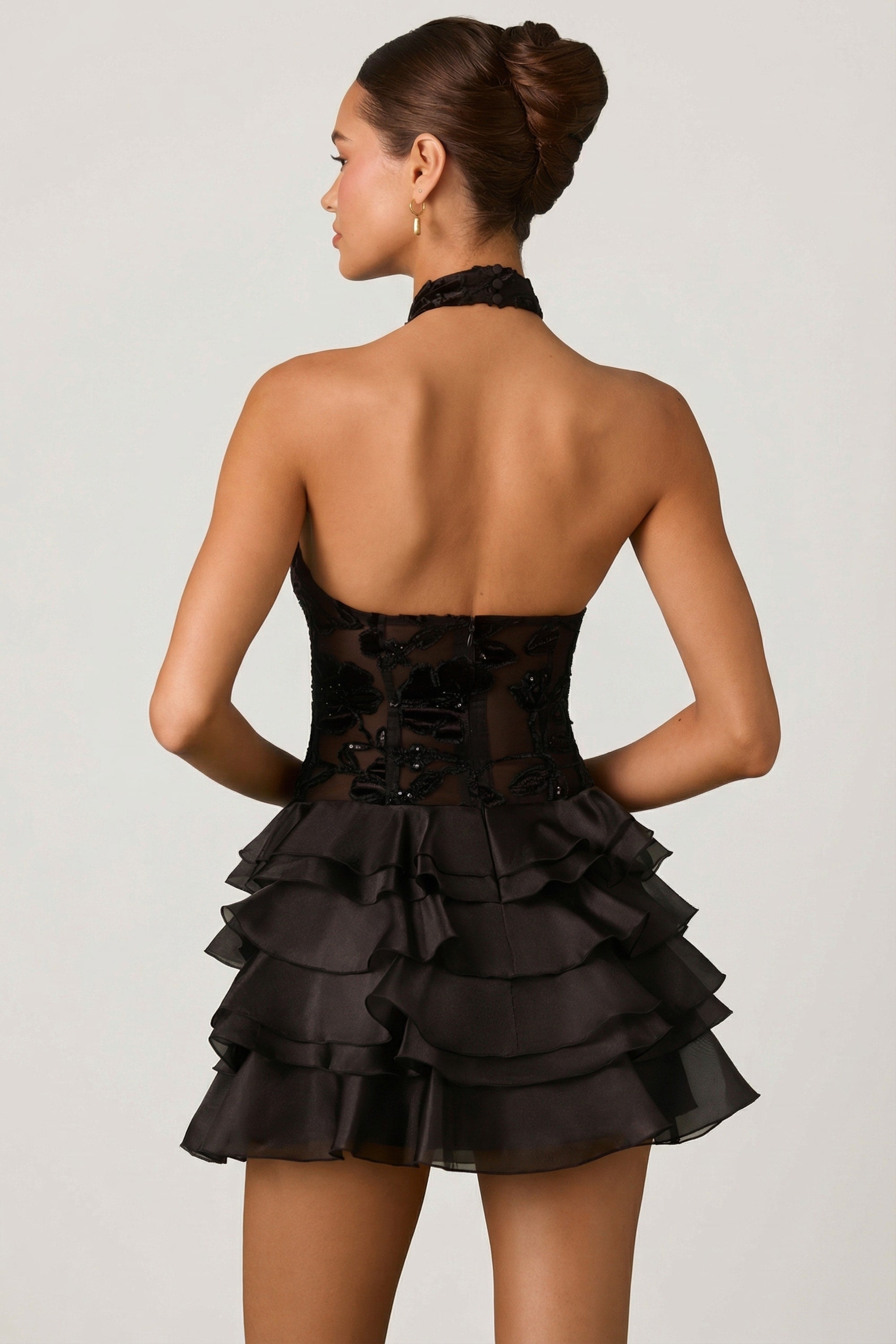 robe à volants noire