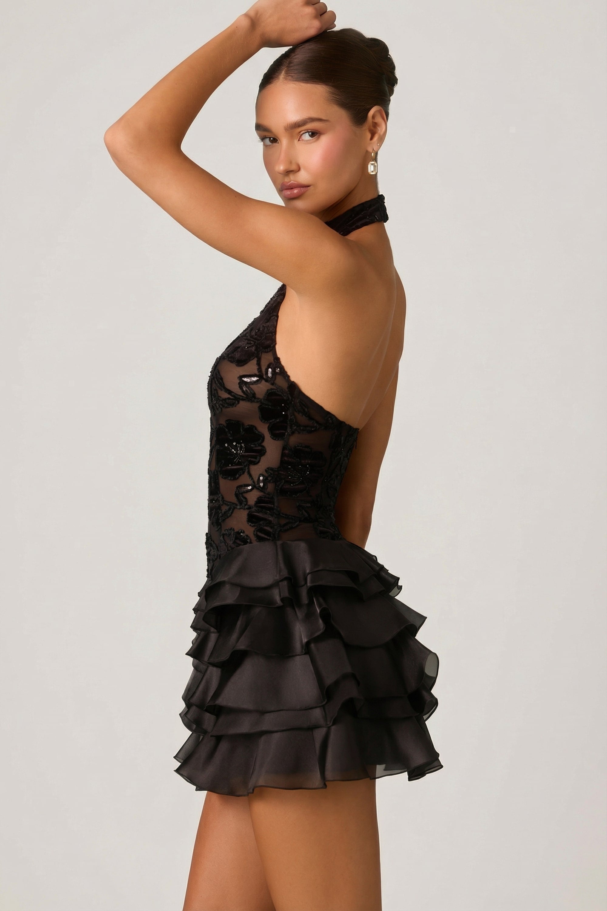 mini robe noire élégante