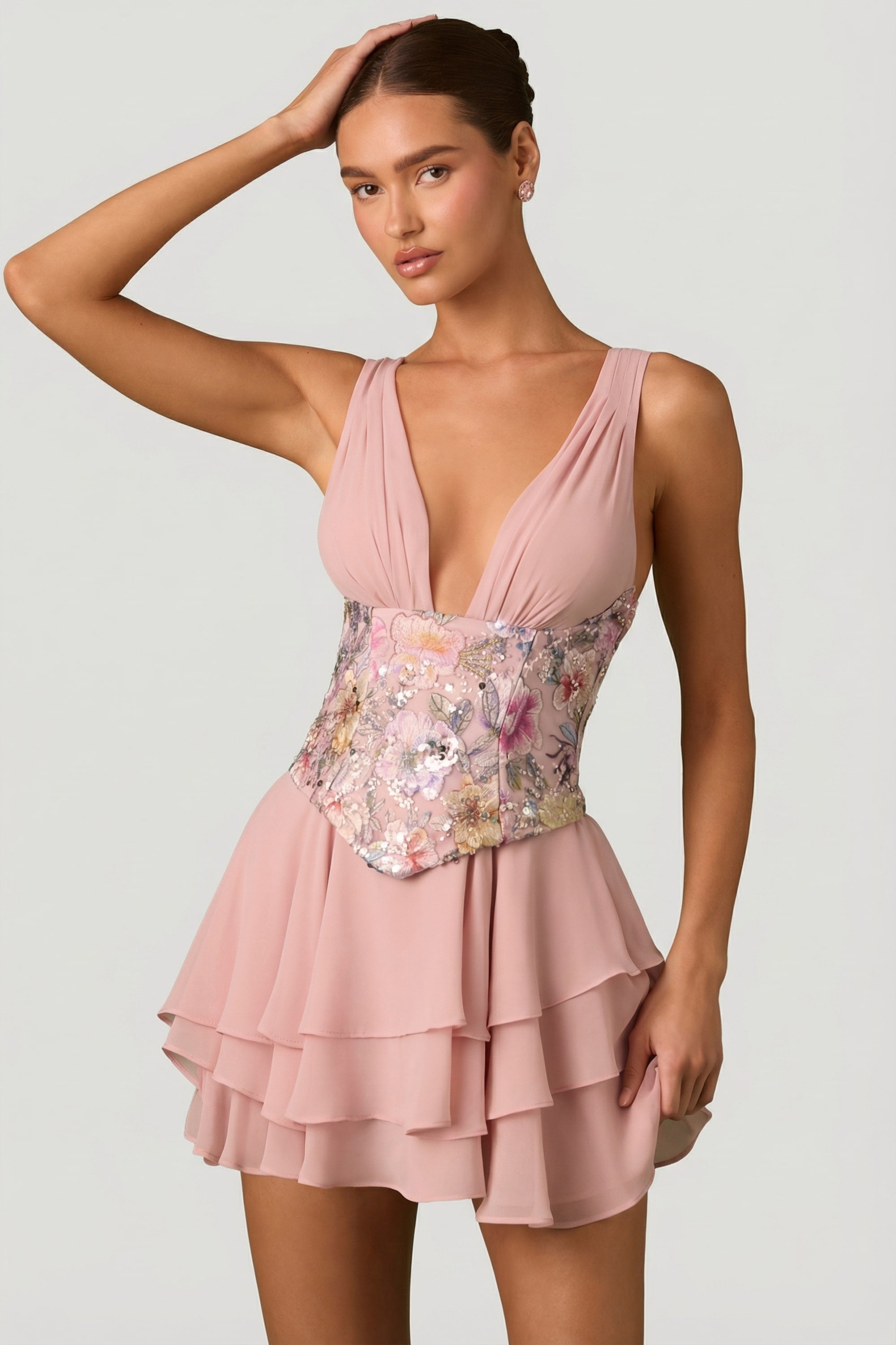 volants robe corset
