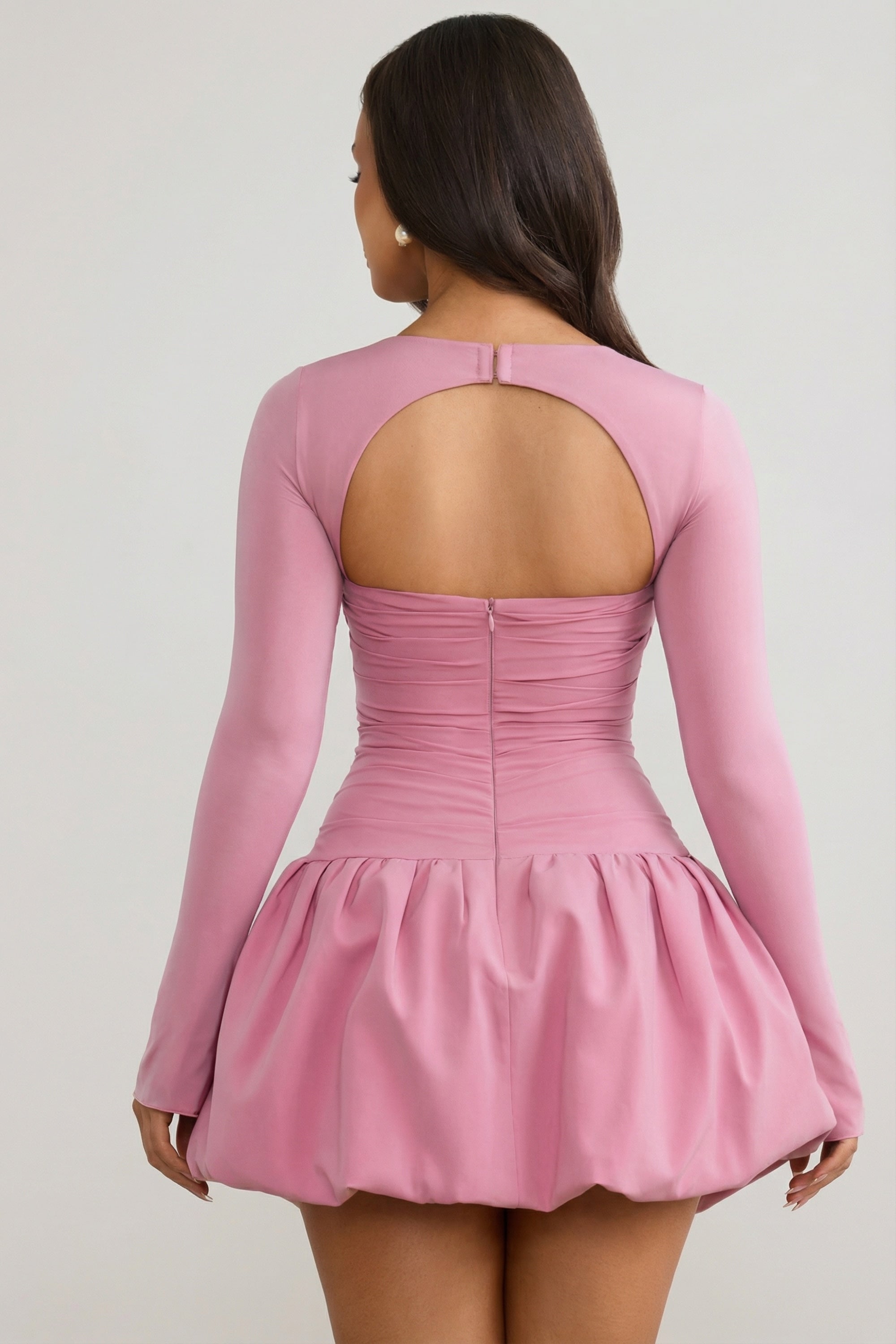 robe mini avec ourlet en bulle