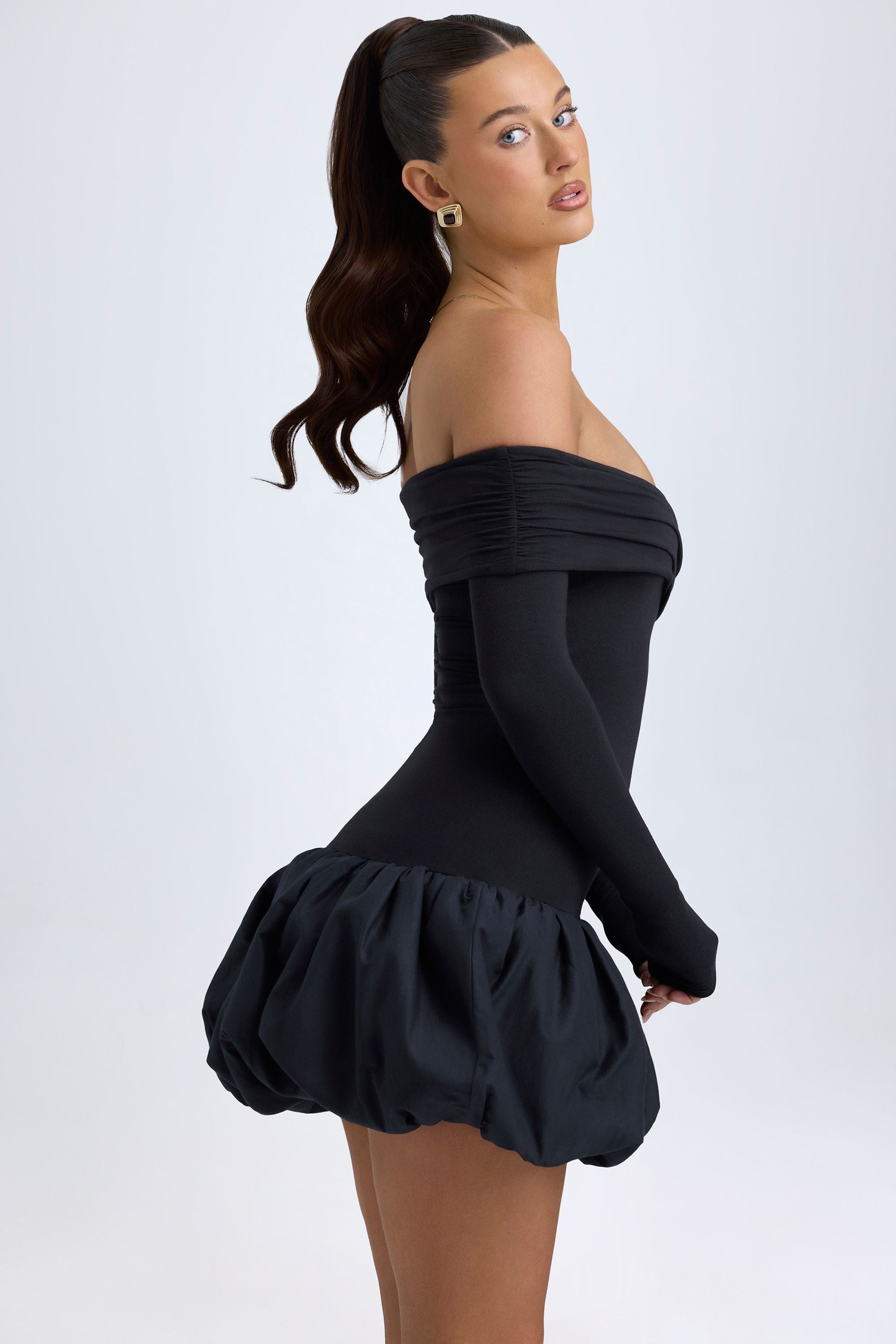 ourlet bulle robe noire