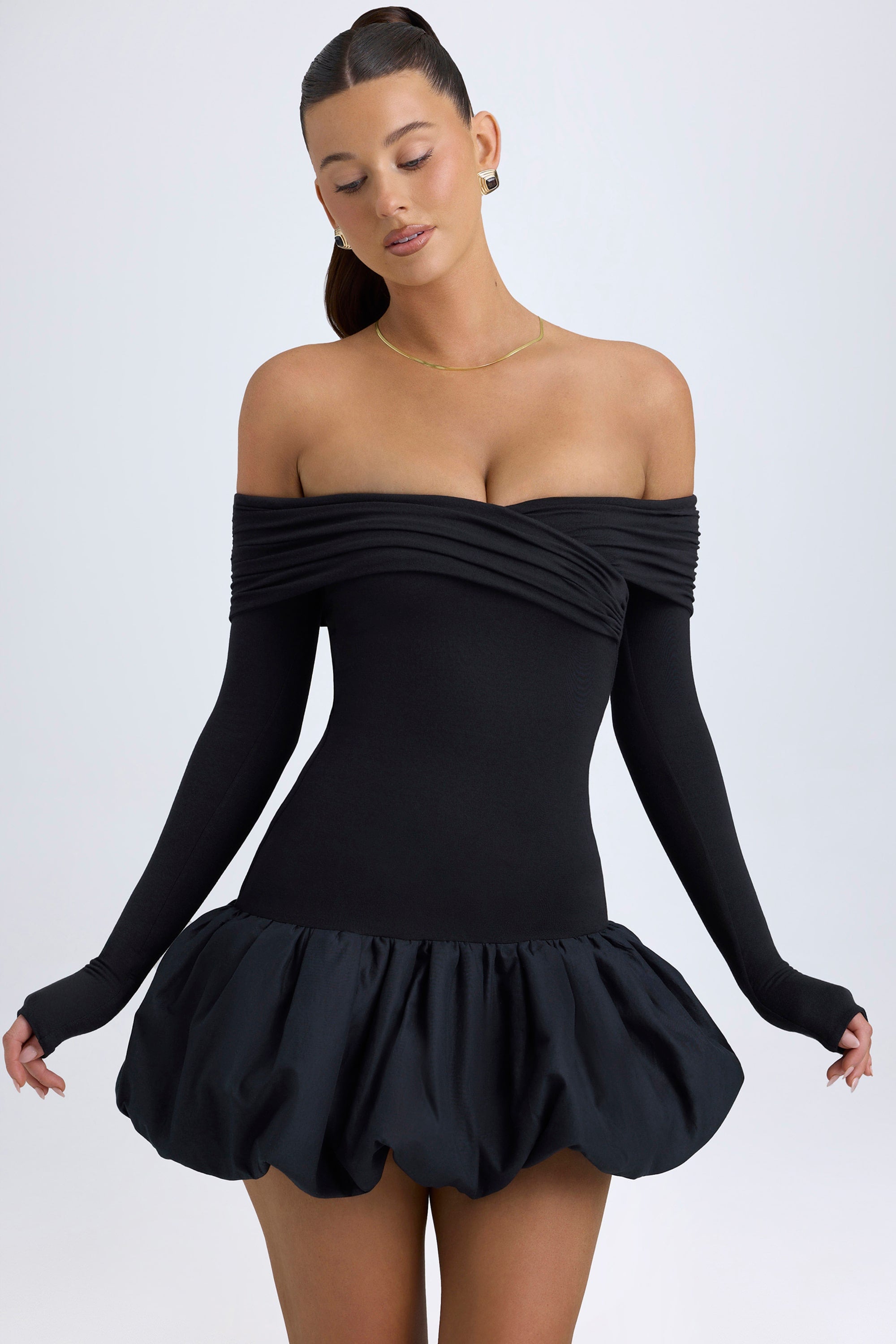 robe noire élégante