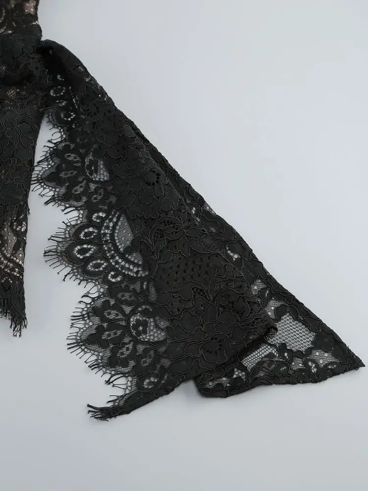 Sexy Lace See-through Patchwork Corset Dress – Image 35