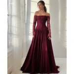corset Long Sleeve Burgundy