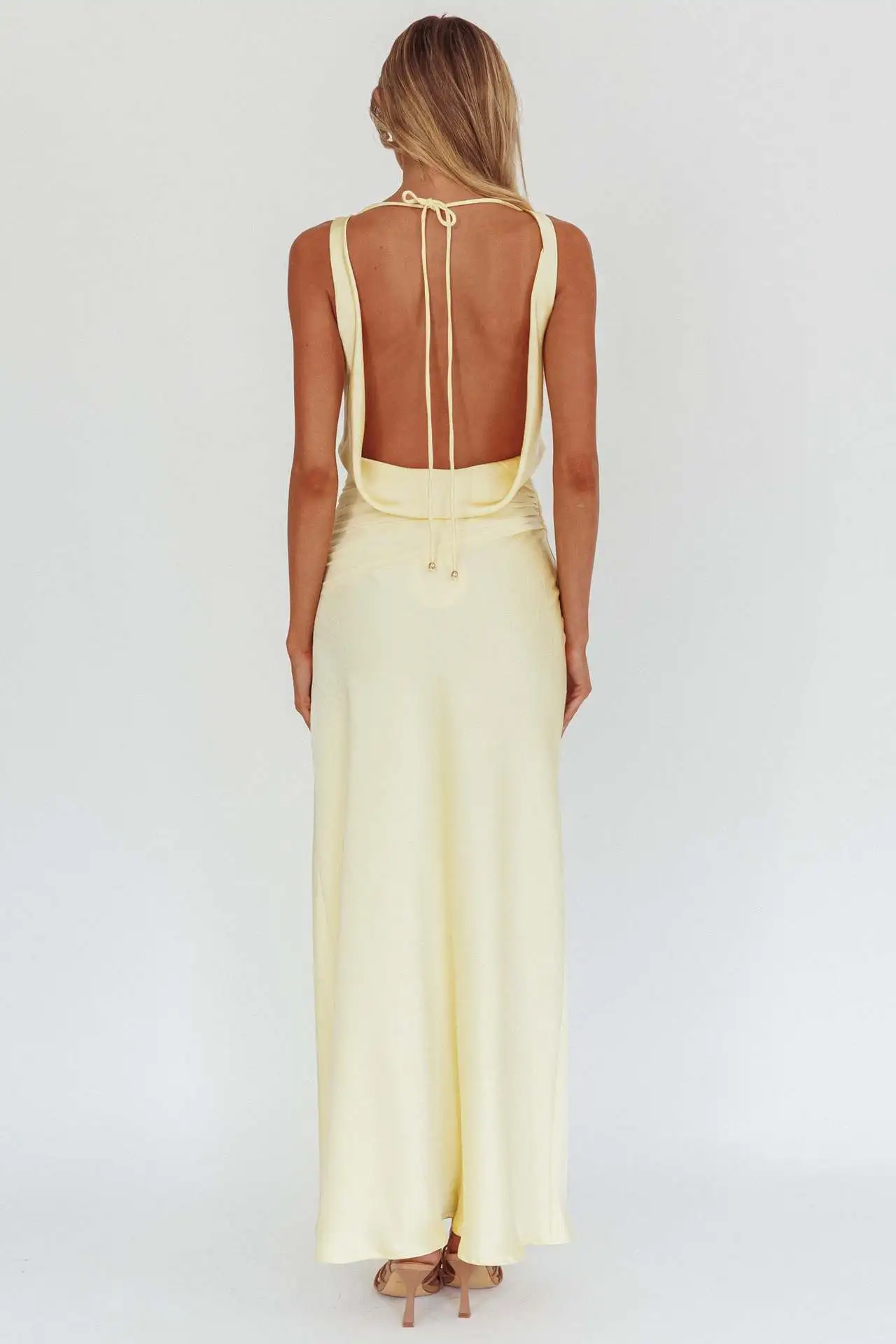 Maxi Dress Sleeveless Backless – Image 9