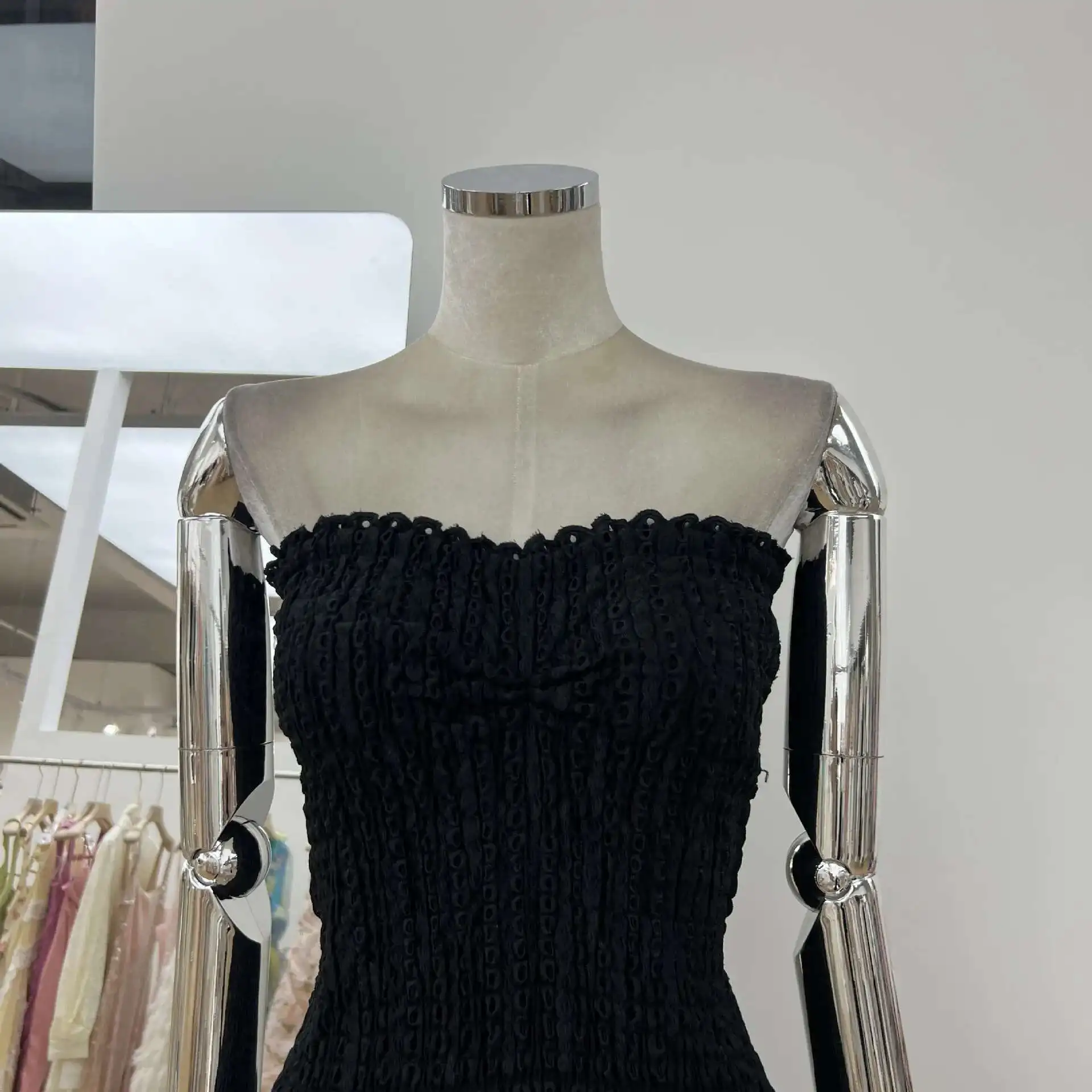 Stretchy Corset Bustier Ruffle Cake Dress Elegant – Image 27