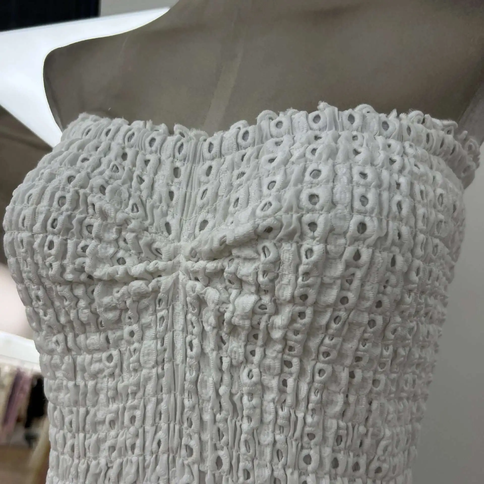 Stretchy Corset Bustier Ruffle Cake Dress Elegant – Image 28