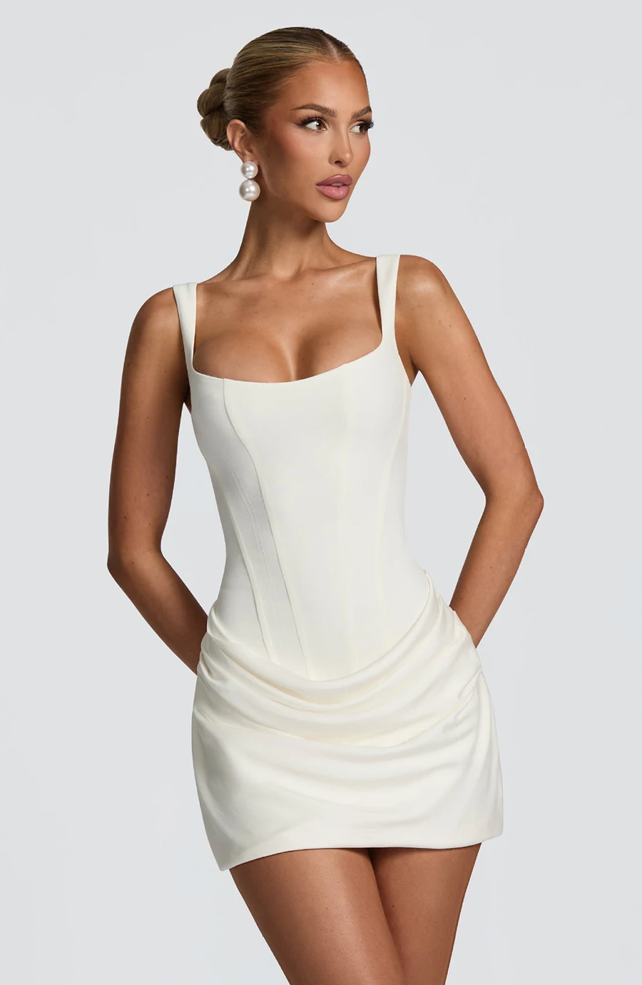 Sexy Ruched Short Dress – Image 16