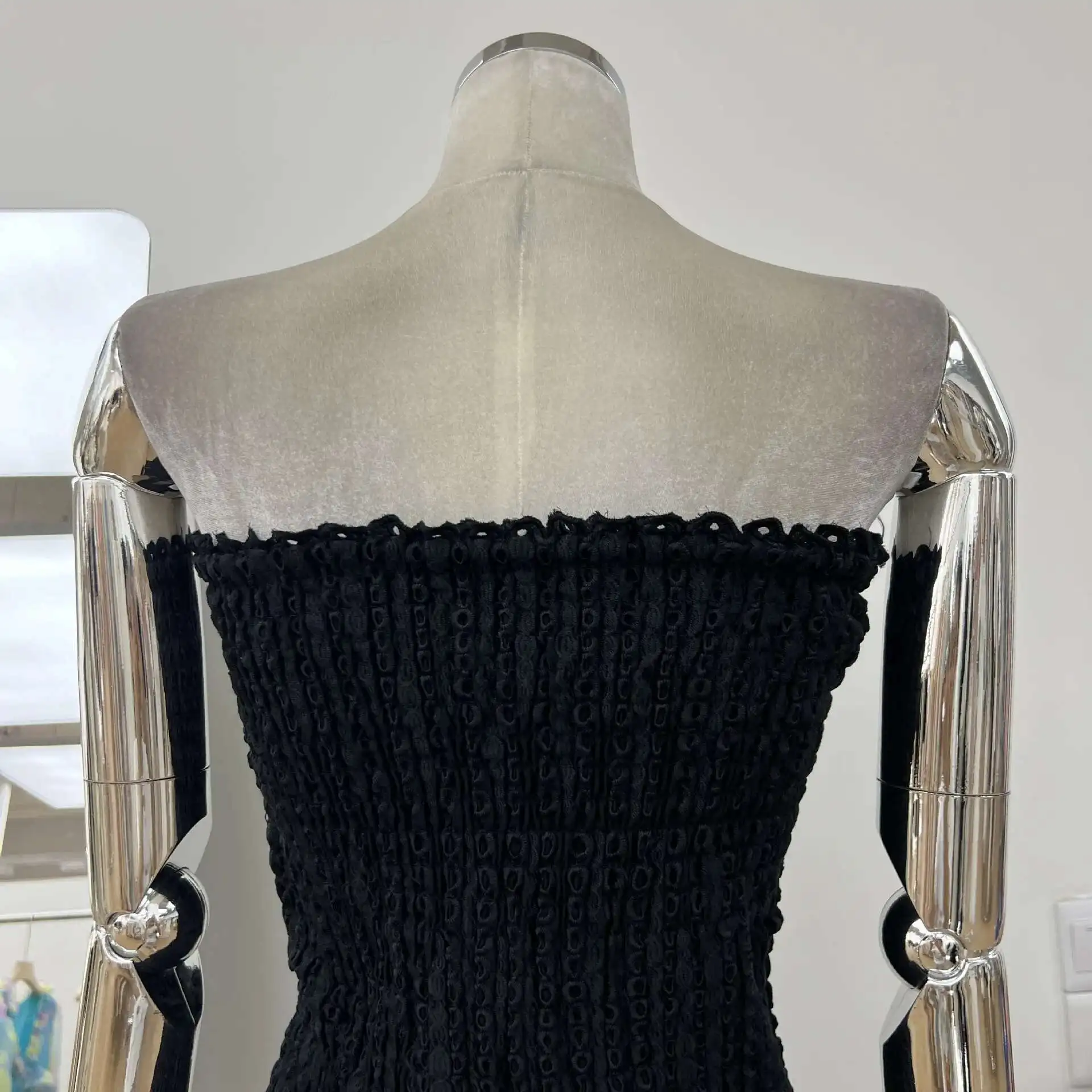 Stretchy Corset Bustier Ruffle Cake Dress Elegant – Image 31