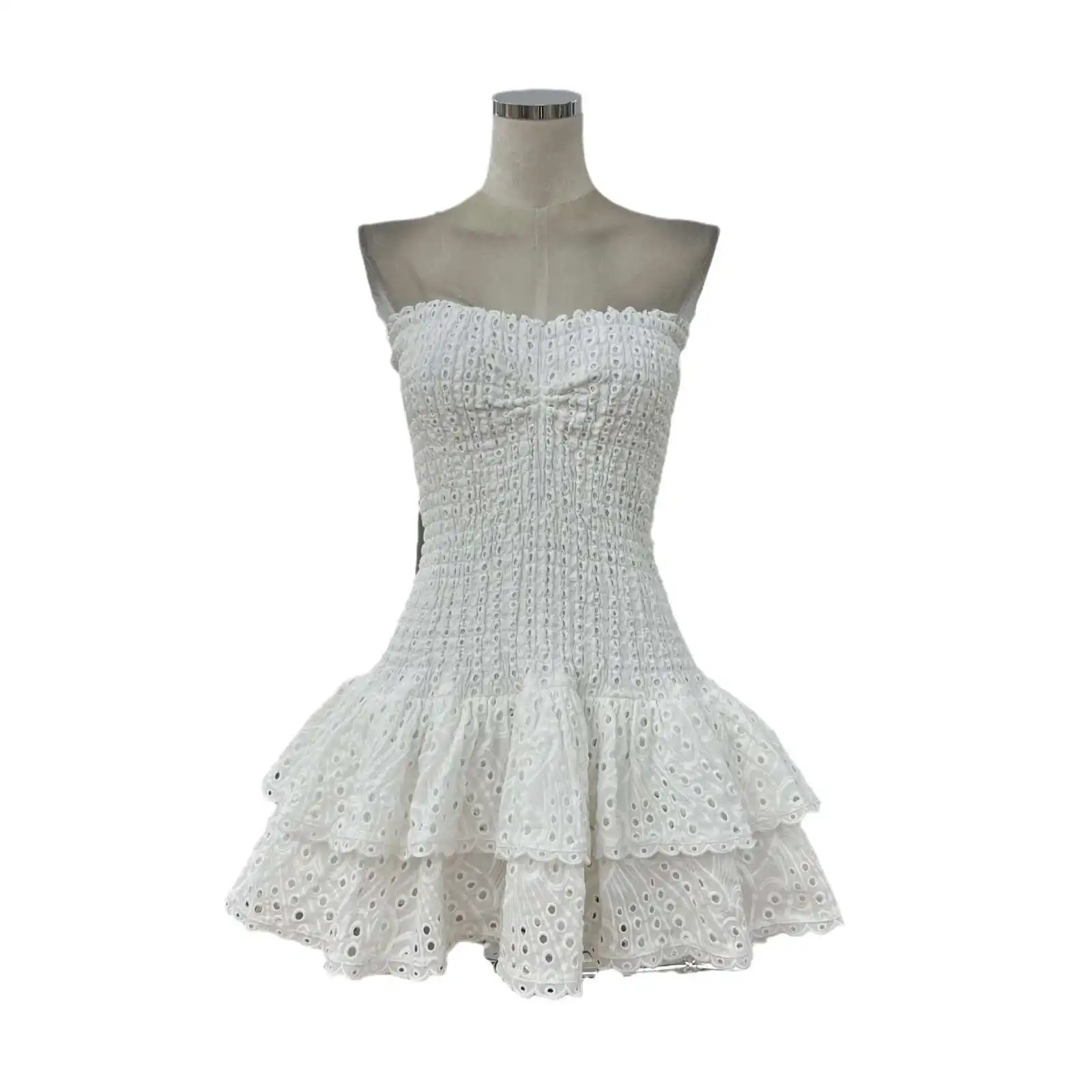 Stretchy Corset Bustier Ruffle Cake Dress Elegant – Image 6