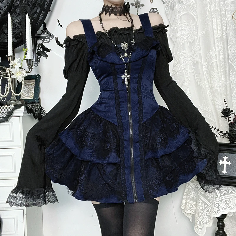 Corset Strap Short Dress New Fashion Lolita Slim Mini Dresses – Image 4