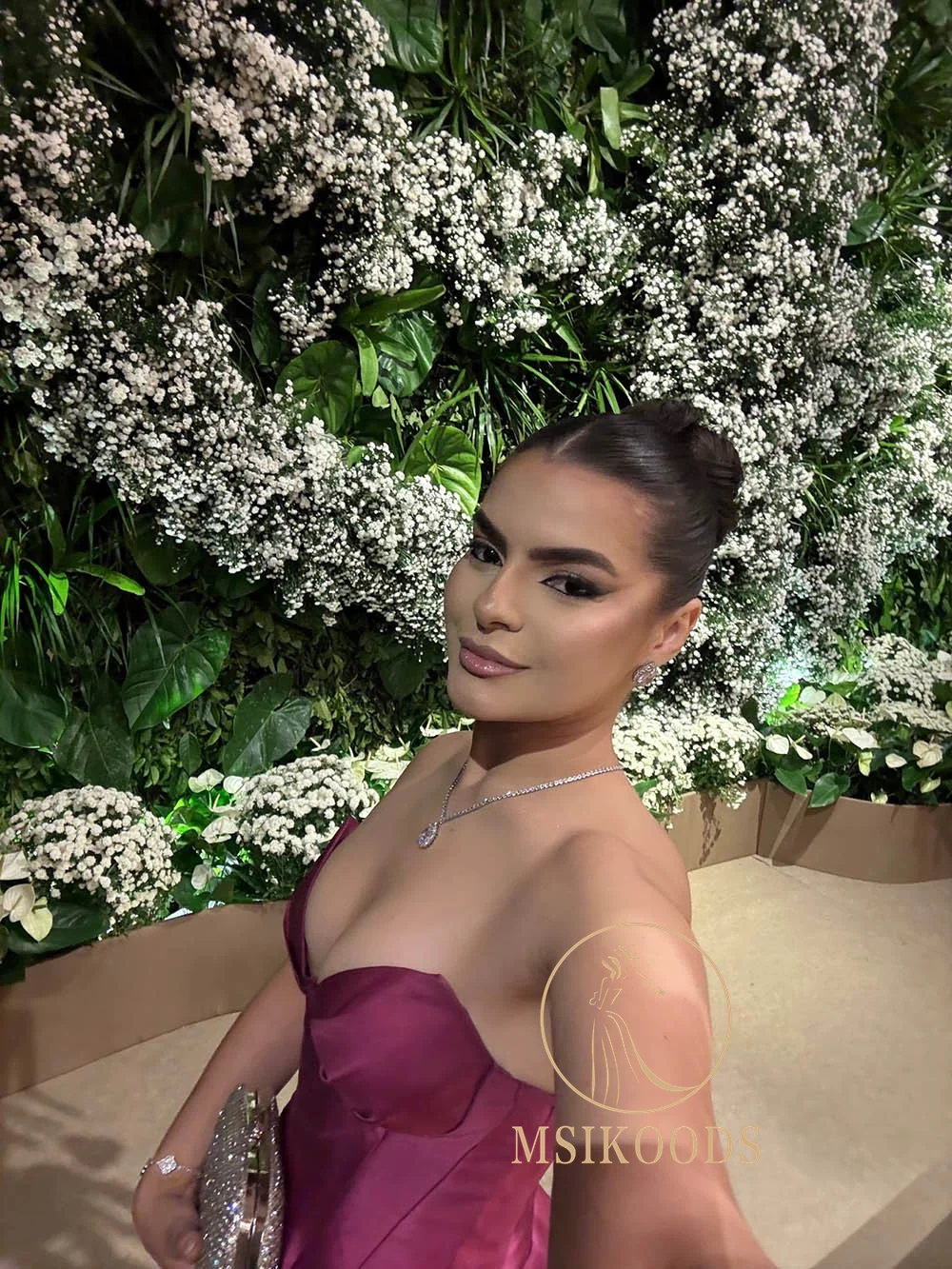 Strapless Formal Dress Elegant Prom Dress Satin Corset Ball Gown Evening Dress Wedding – Image 3