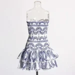 Stretchy Corset Bustier Ruffle Cake Dress Elegant