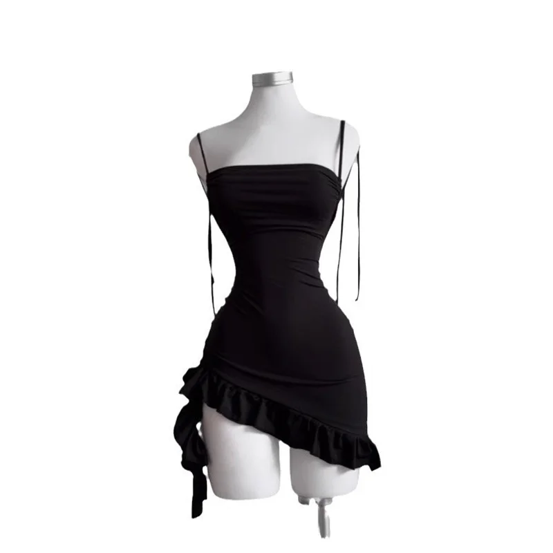 Sleelveless Backless Mini Dress Women Summer Europe America Lace Up Bodycon Dresses High Street – Image 5
