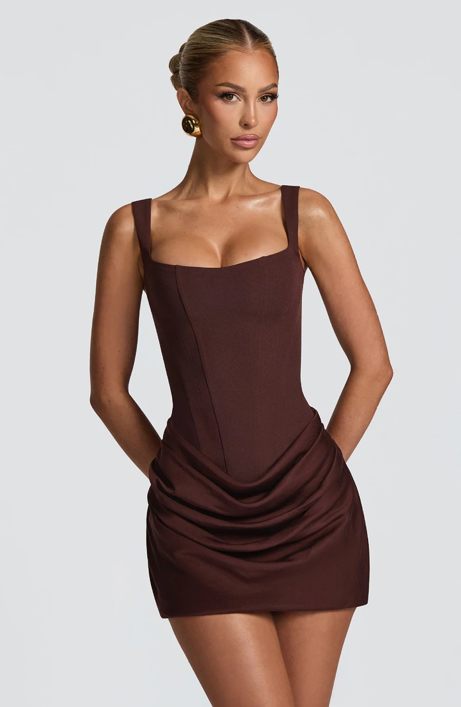Sexy Ruched Short Dress – Image 20