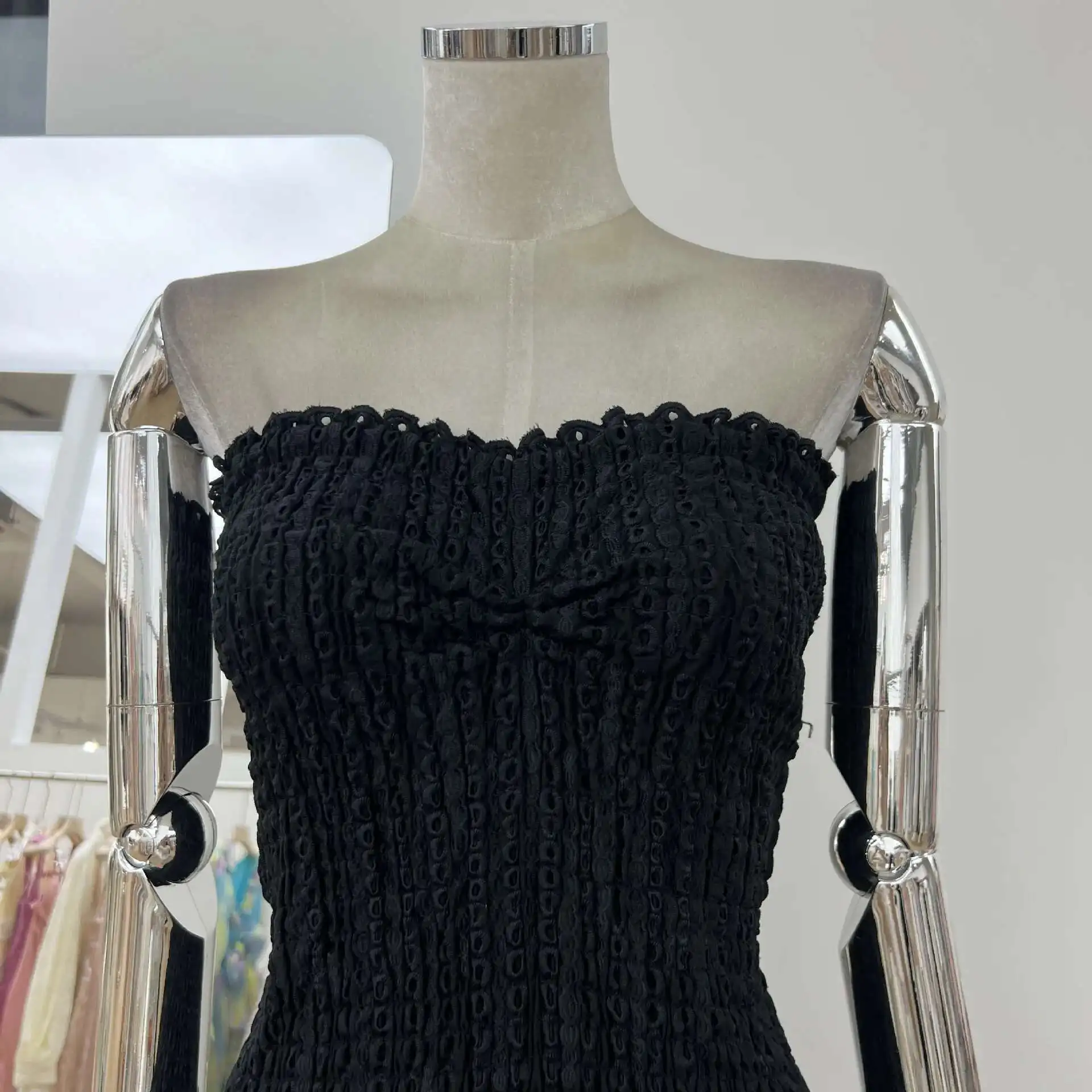 Stretchy Corset Bustier Ruffle Cake Dress Elegant – Image 25