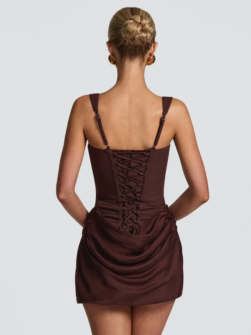 Sexy Ruched Short Dress – Image 5