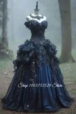 Strapless Opulent Corset Evening Dress Special Occasion Countess Dress