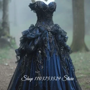 Strapless Opulent Corset Evening Dress Special Occasion Countess Dress